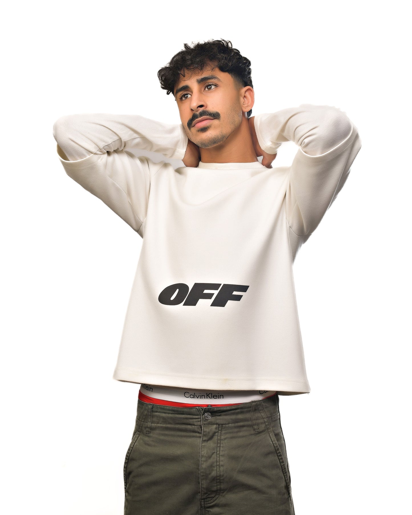 2018/2019 F/W Off-White "Double Sleeve" Logo T-Shirt irgil Abloh's Fall/Winter "Business Casual" collection