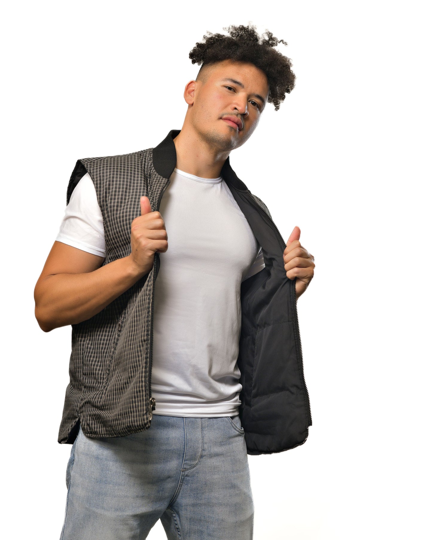 Vintage 90s YSL Reversible Gilet Puffer Jacket