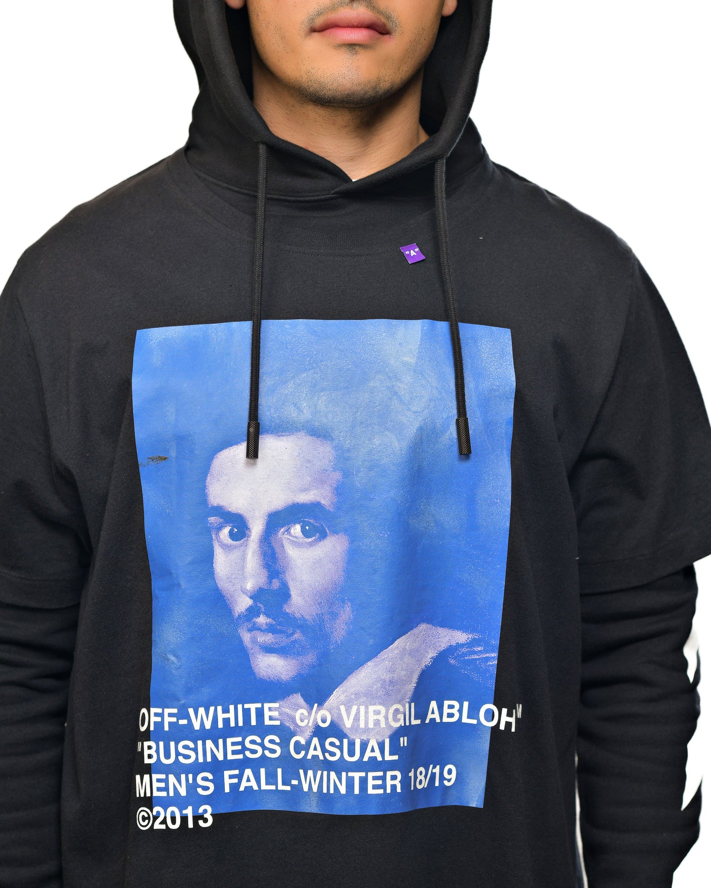 Off-White c/o Virgil Abloh "Business Casual" Bernini Spliced Hoodie 2018/2019