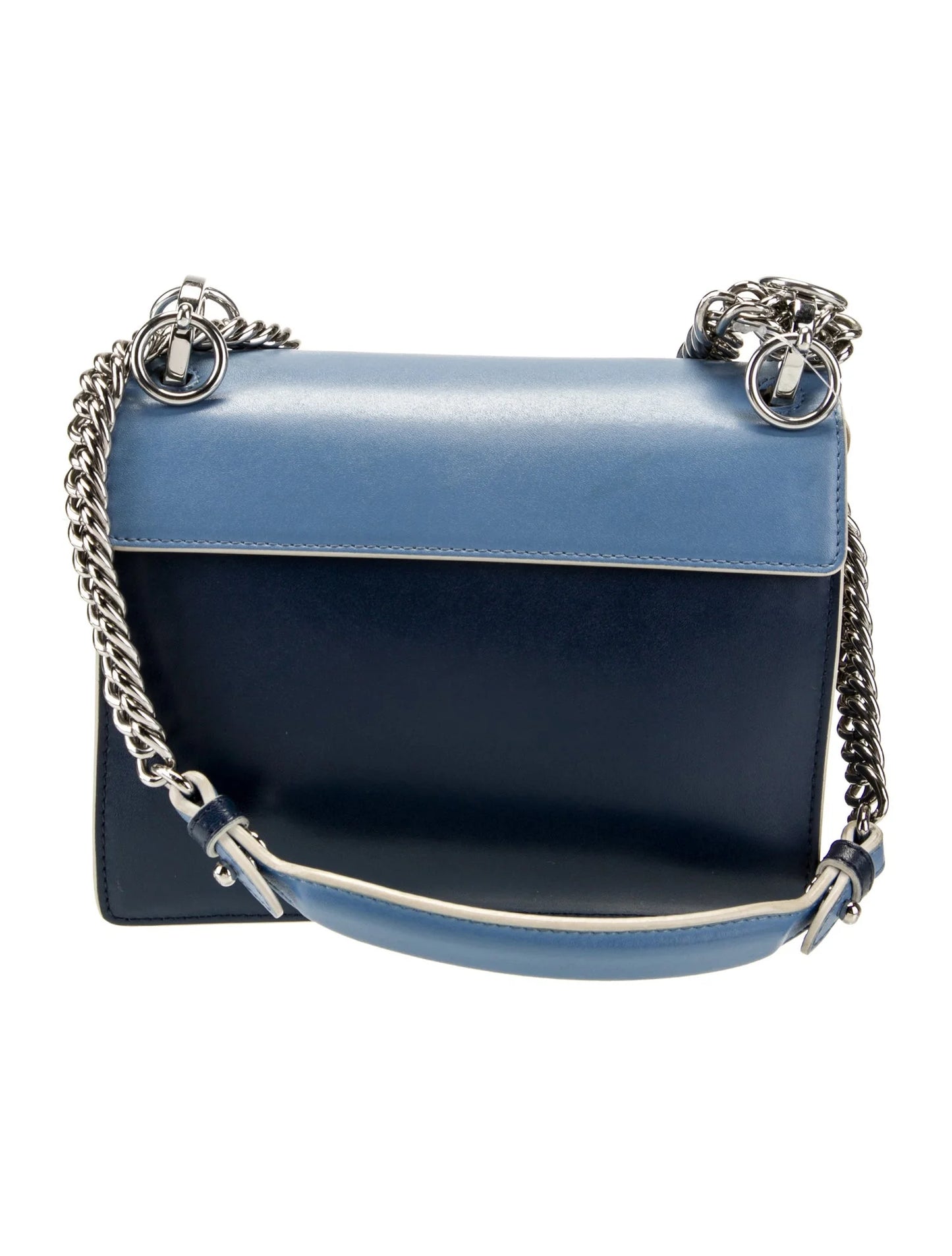 2017/2018 fendi blue small kan 1 shoulder bag faux pearl
