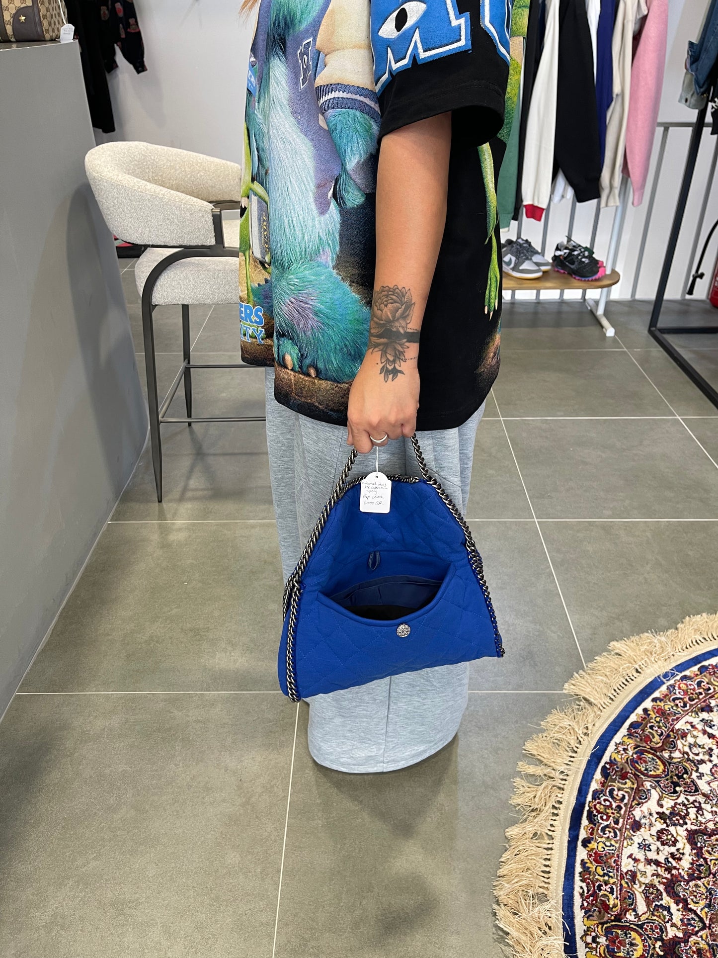Chanel Pre Collection Spring 2013 Blue Cotton Bag
