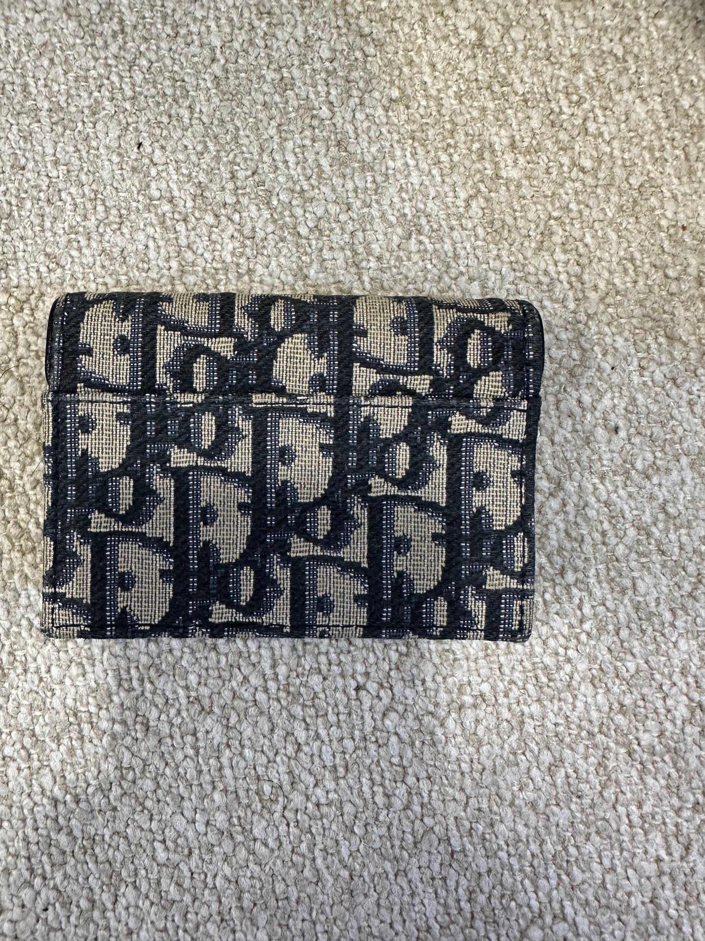 2022 Dior Saddle Navy Oblique Wallet