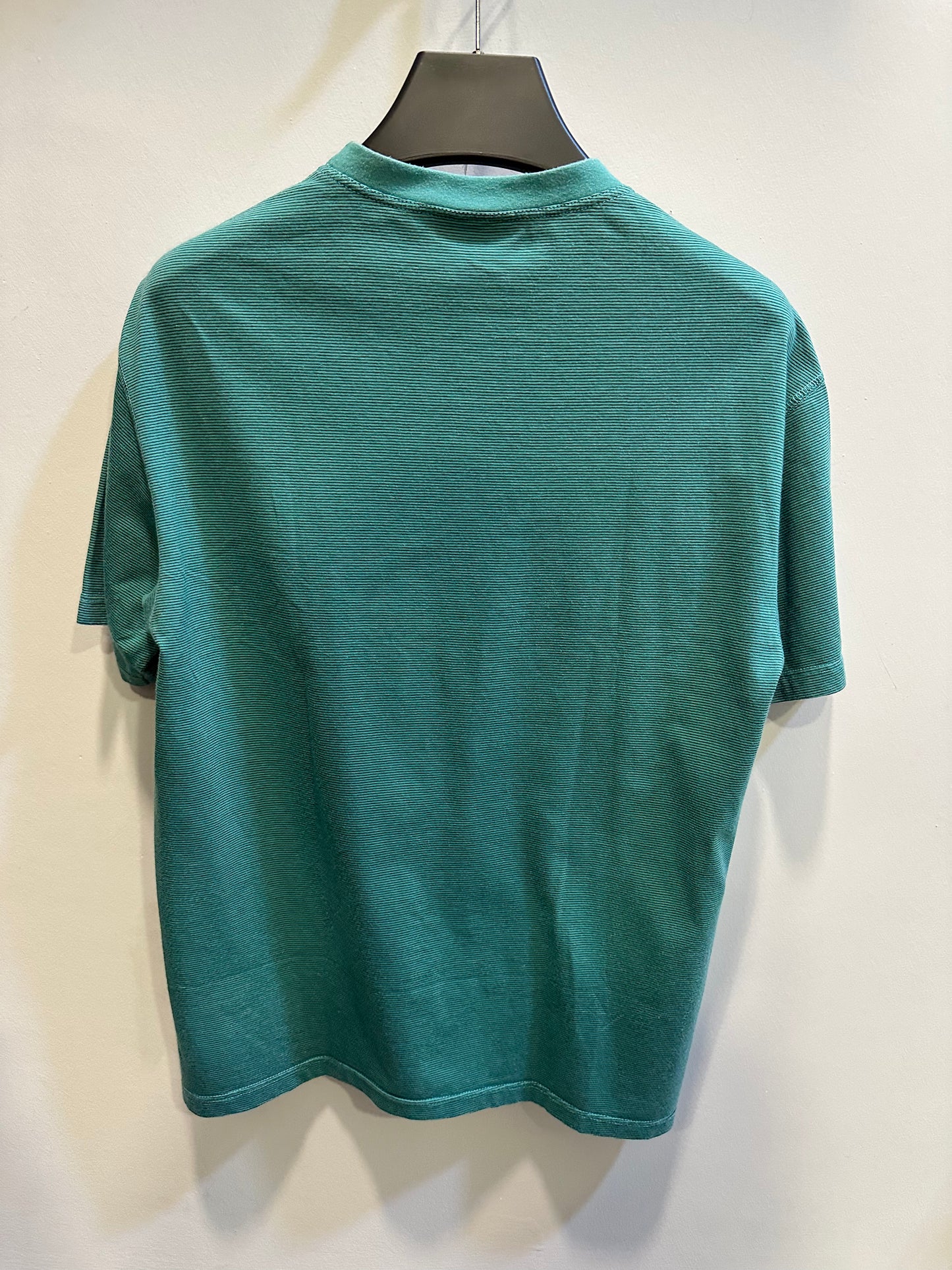 Vintage 90's Adidas stripped green tee