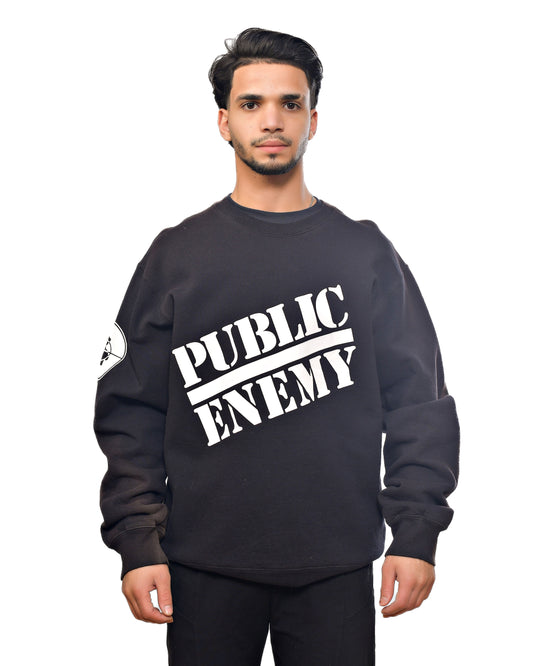 Supreme X Public Enemy Black Sweatshirt