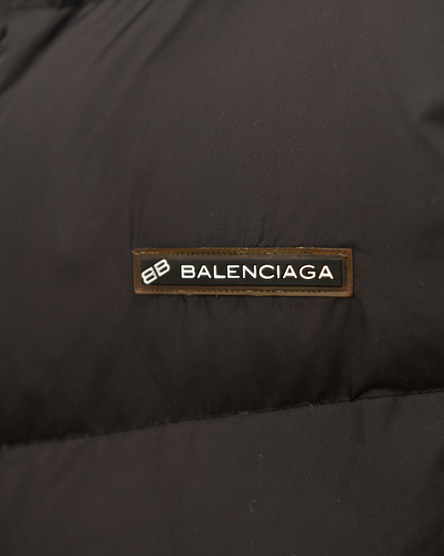 Vintage 2000's Balenciaga Reversible Puffer Vest Black & Brown