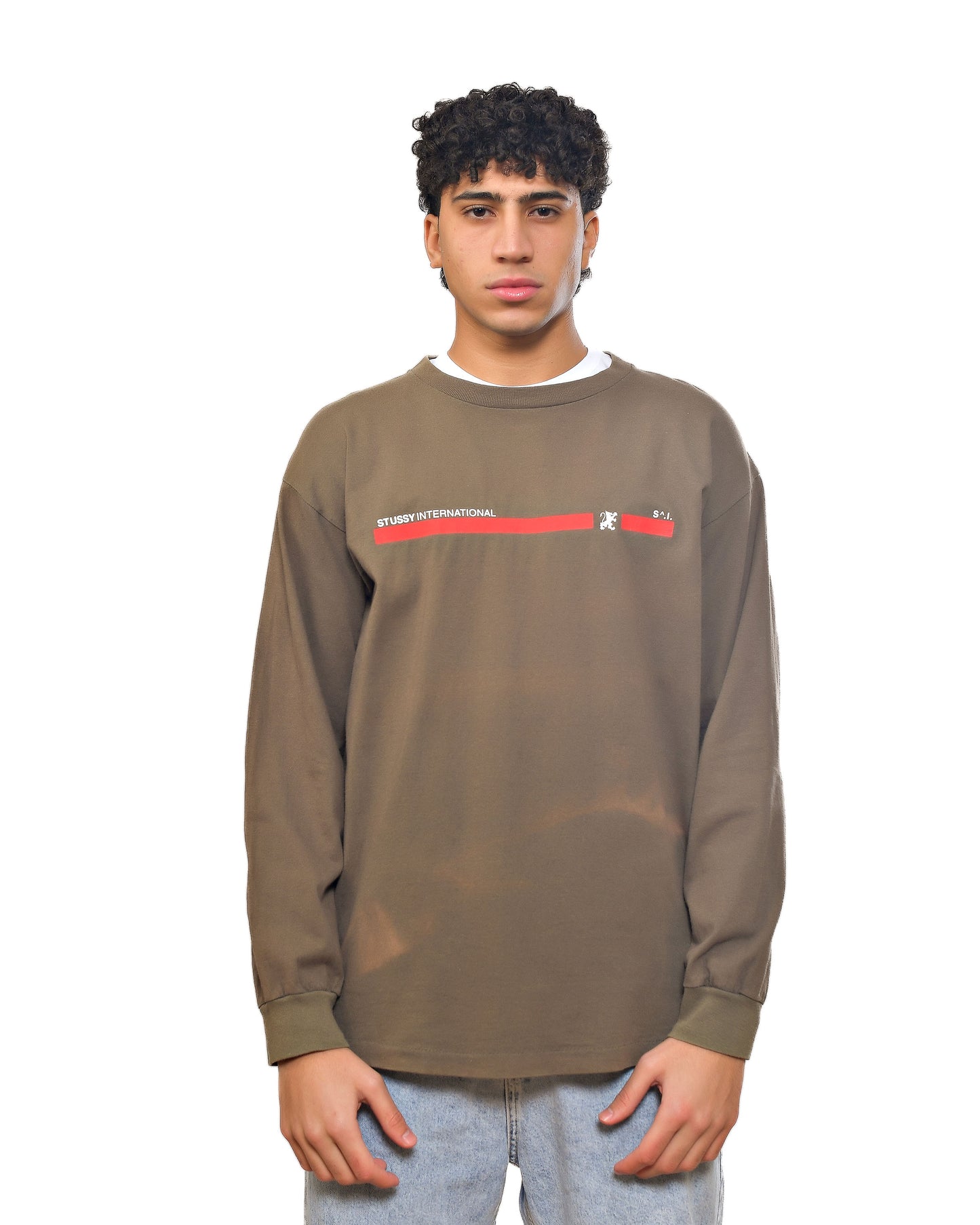 Vintage Stussy Army Green Long Sleeve