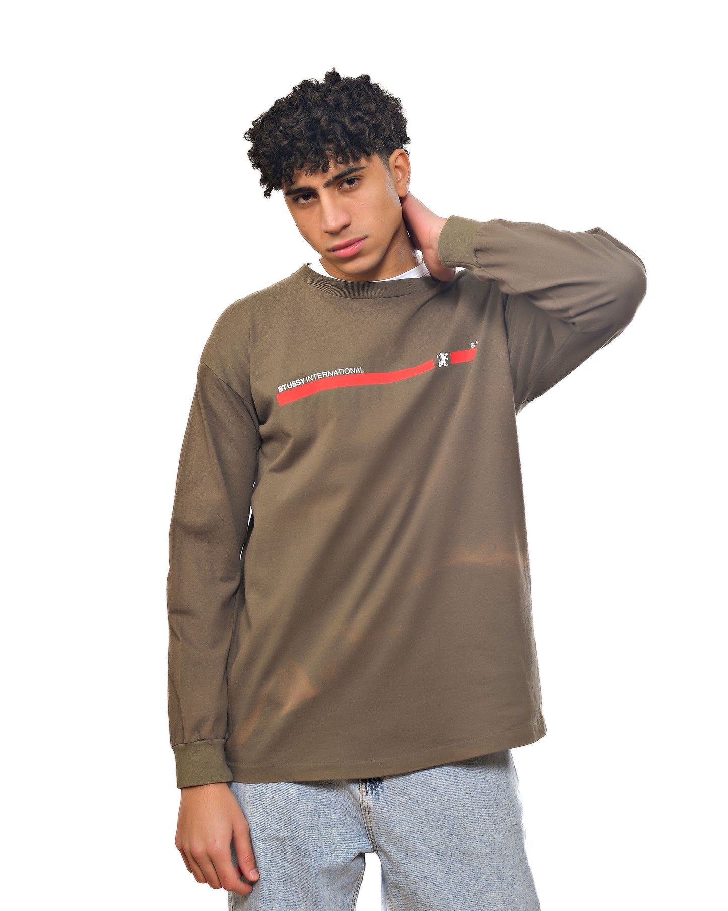 Vintage Stussy Army Green Long Sleeve
