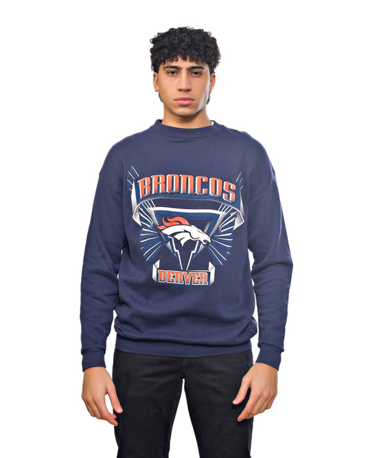 Vintage 90's Denver Bronco Navy Sweatshirt