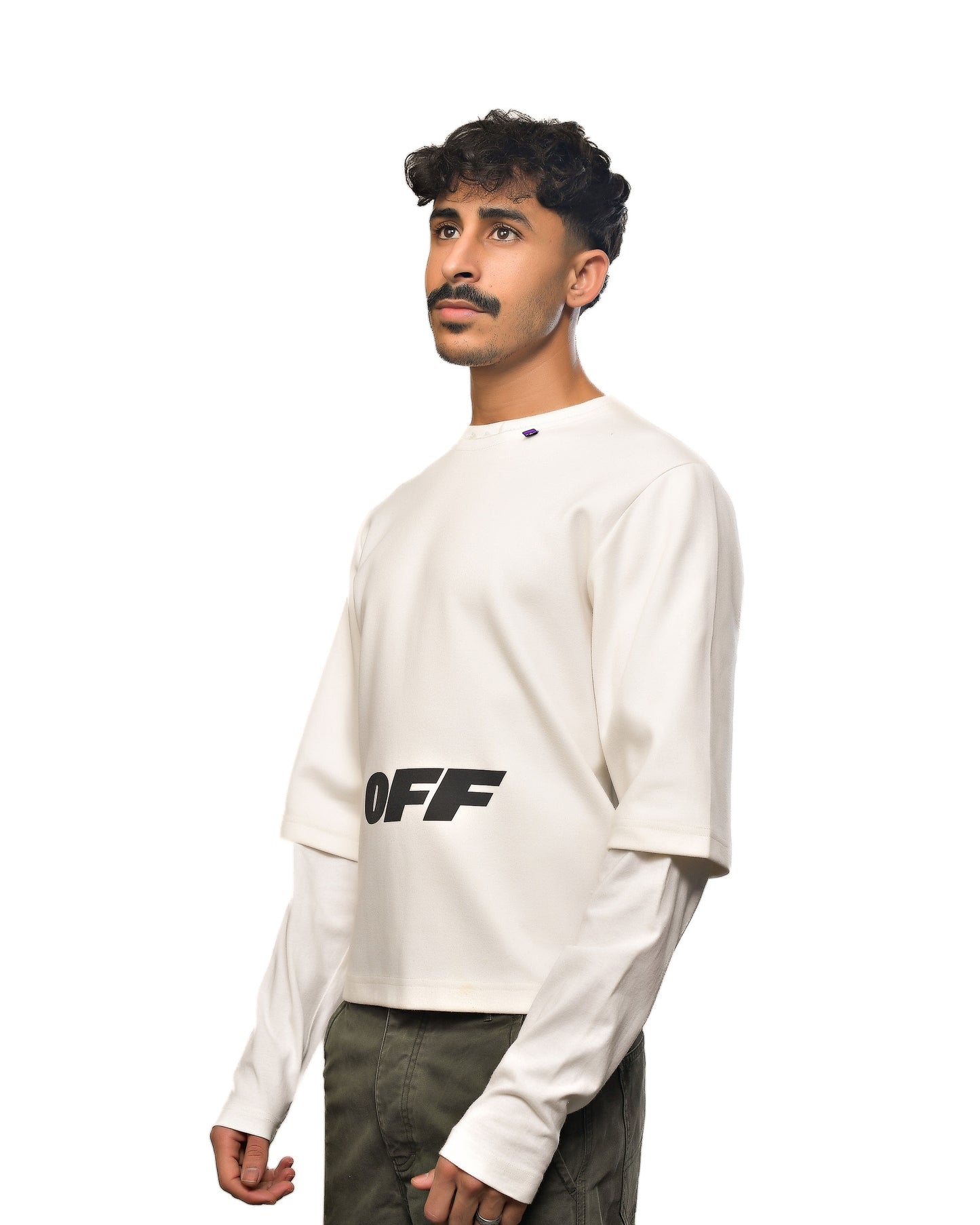 2018/2019 F/W Off-White "Double Sleeve" Logo T-Shirt irgil Abloh's Fall/Winter  "Business Casual" collection