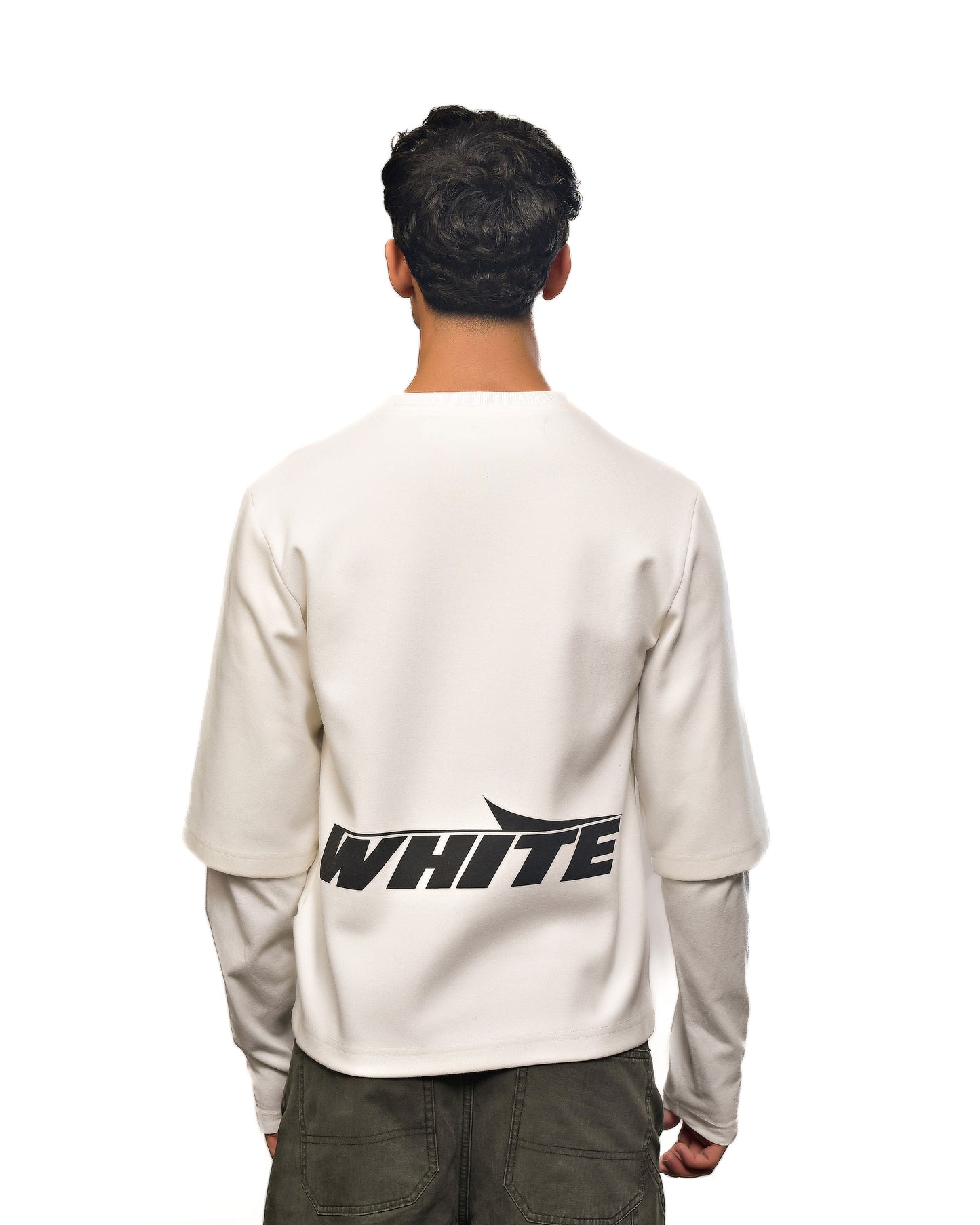 2018/2019 F/W Off-White "Double Sleeve" Logo T-Shirt irgil Abloh's Fall/Winter  "Business Casual" collection
