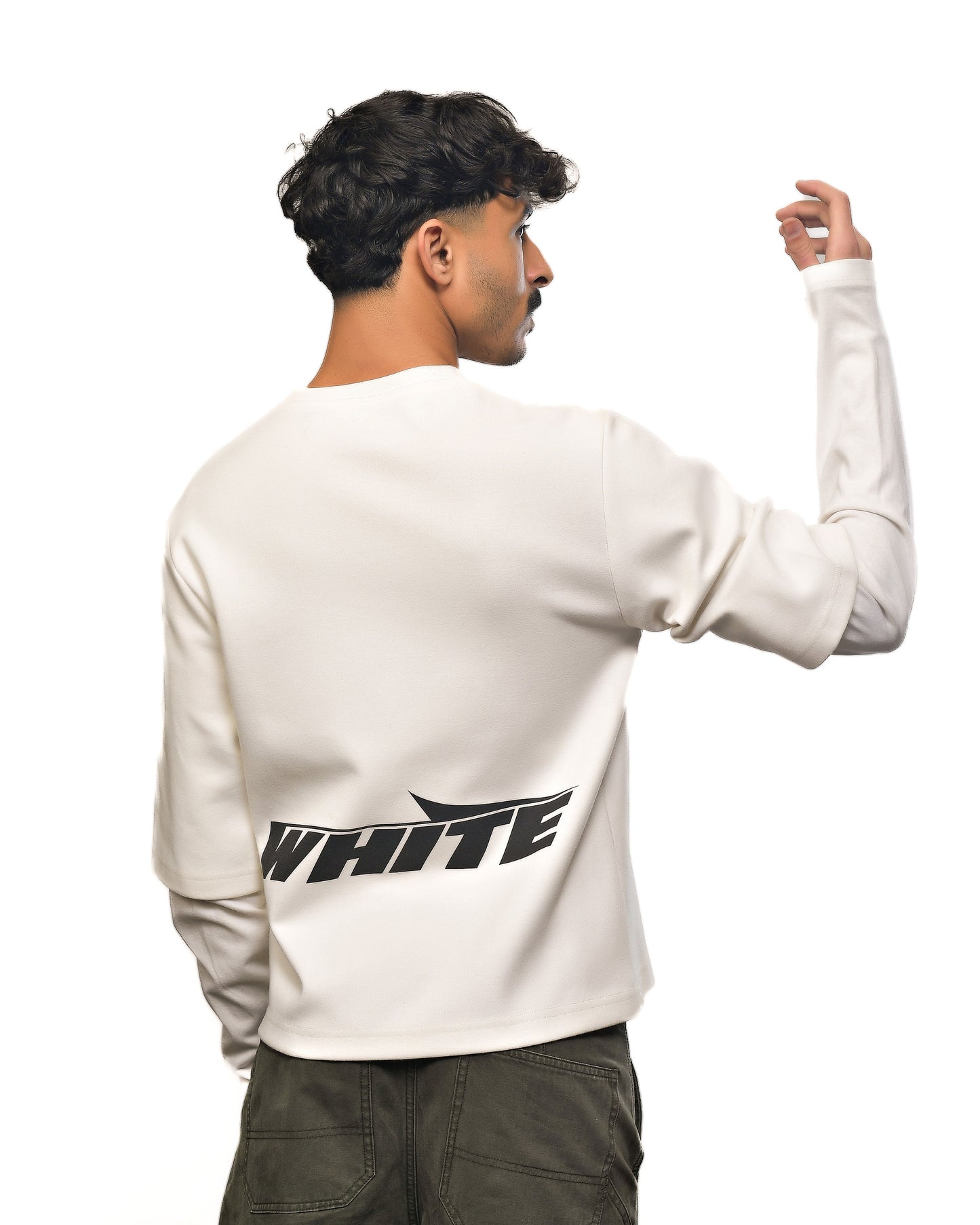 2018/2019 F/W Off-White "Double Sleeve" Logo T-Shirt irgil Abloh's Fall/Winter  "Business Casual" collection