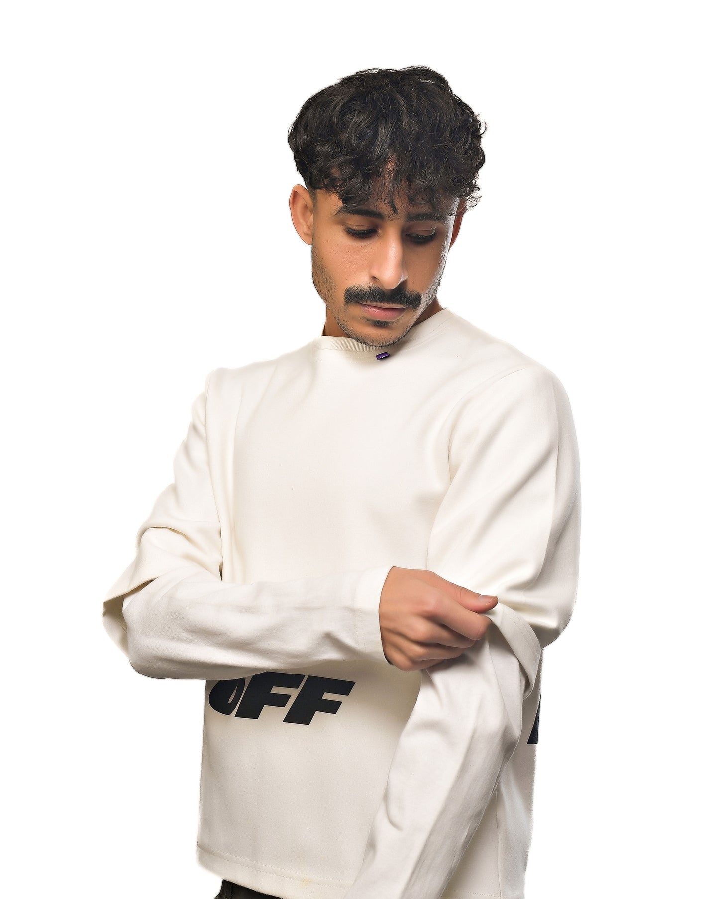 2018/2019 F/W Off-White "Double Sleeve" Logo T-Shirt irgil Abloh's Fall/Winter  "Business Casual" collection