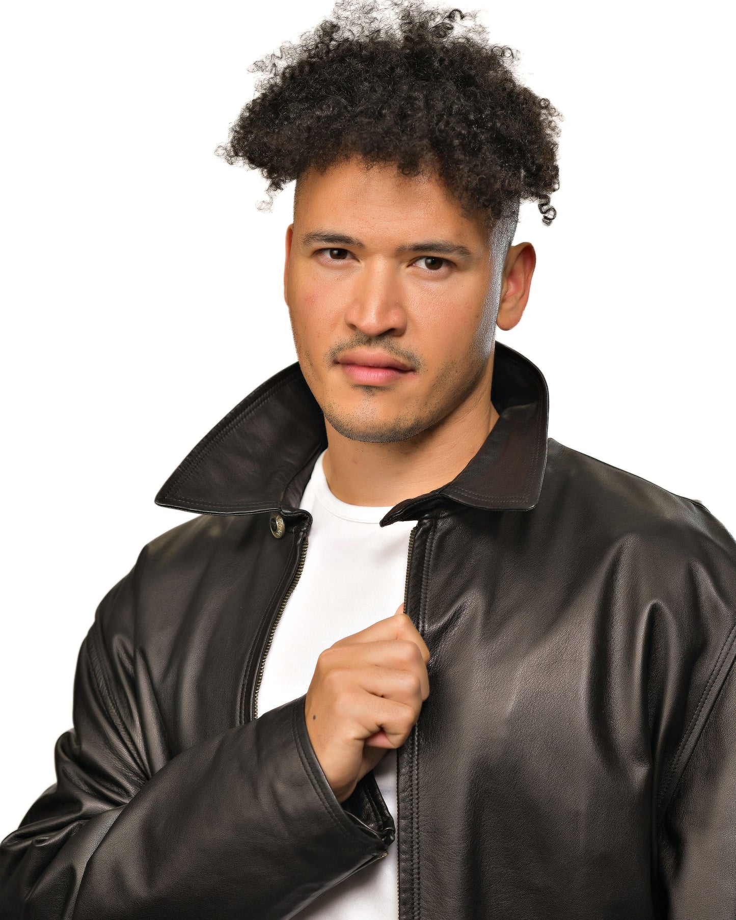 Vintage 1990 V2 Versace Motto Leather Jacket