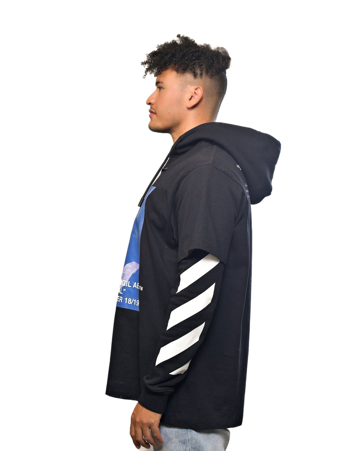 Off-White c/o Virgil Abloh "Business Casual" Bernini Spliced Hoodie 2018/2019