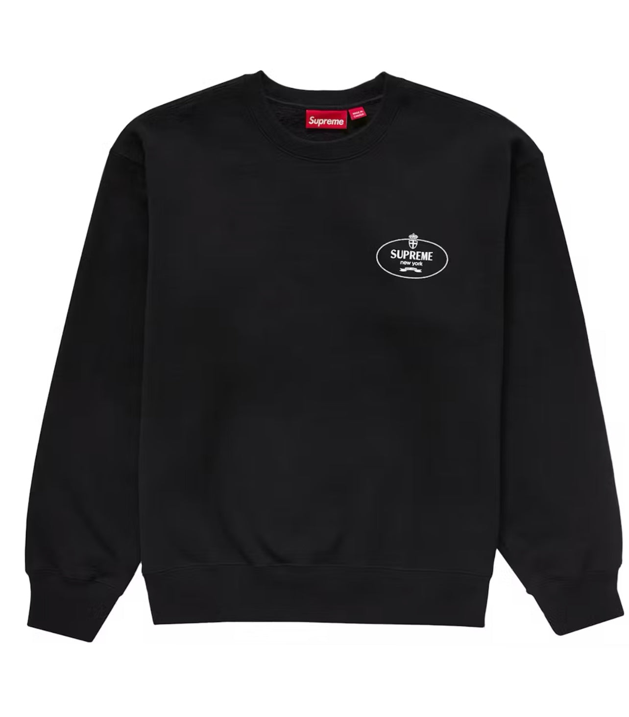 Supreme Crest Crewneck in Black