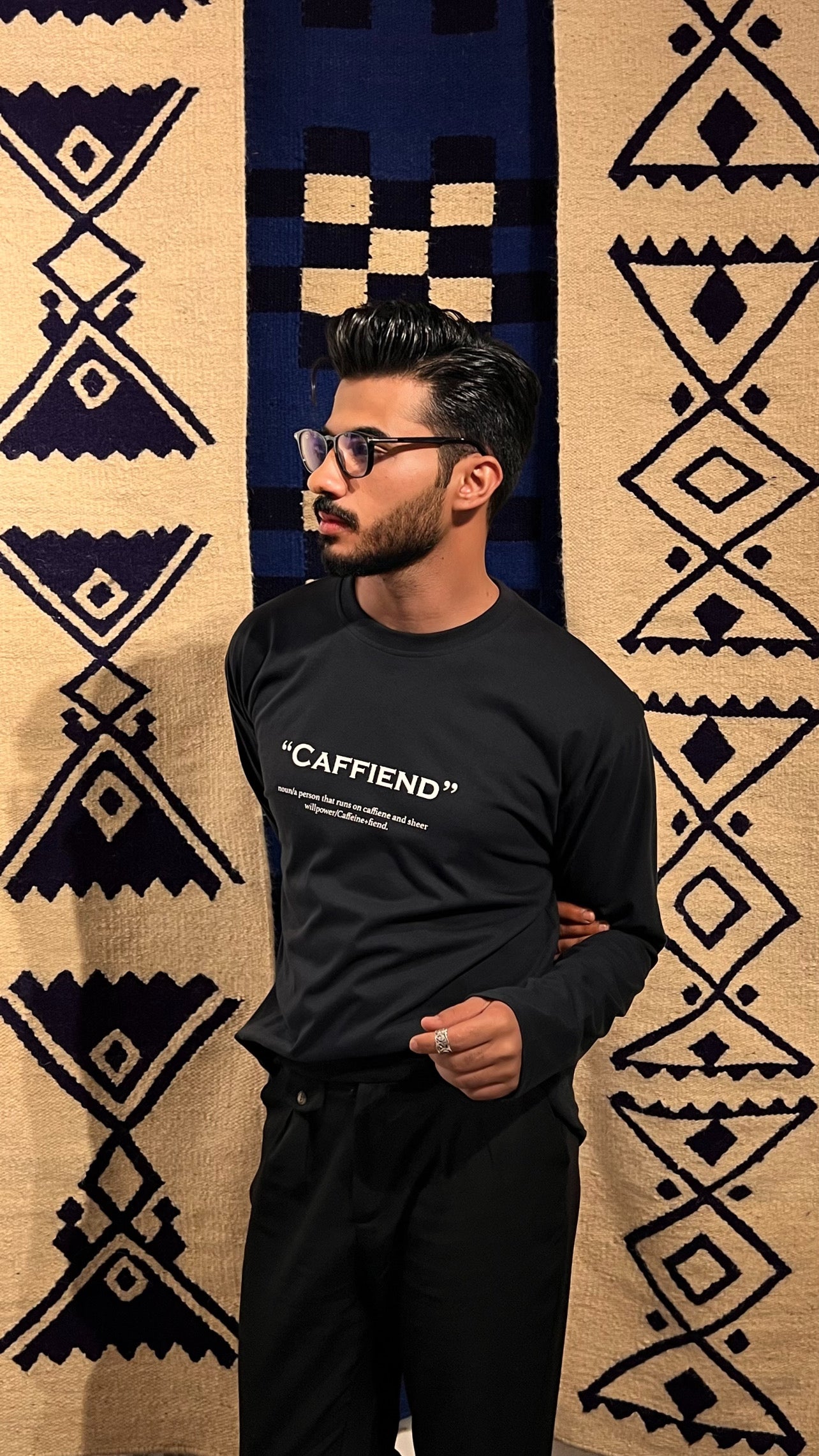 Caffiend Long Sleeve T-shirt