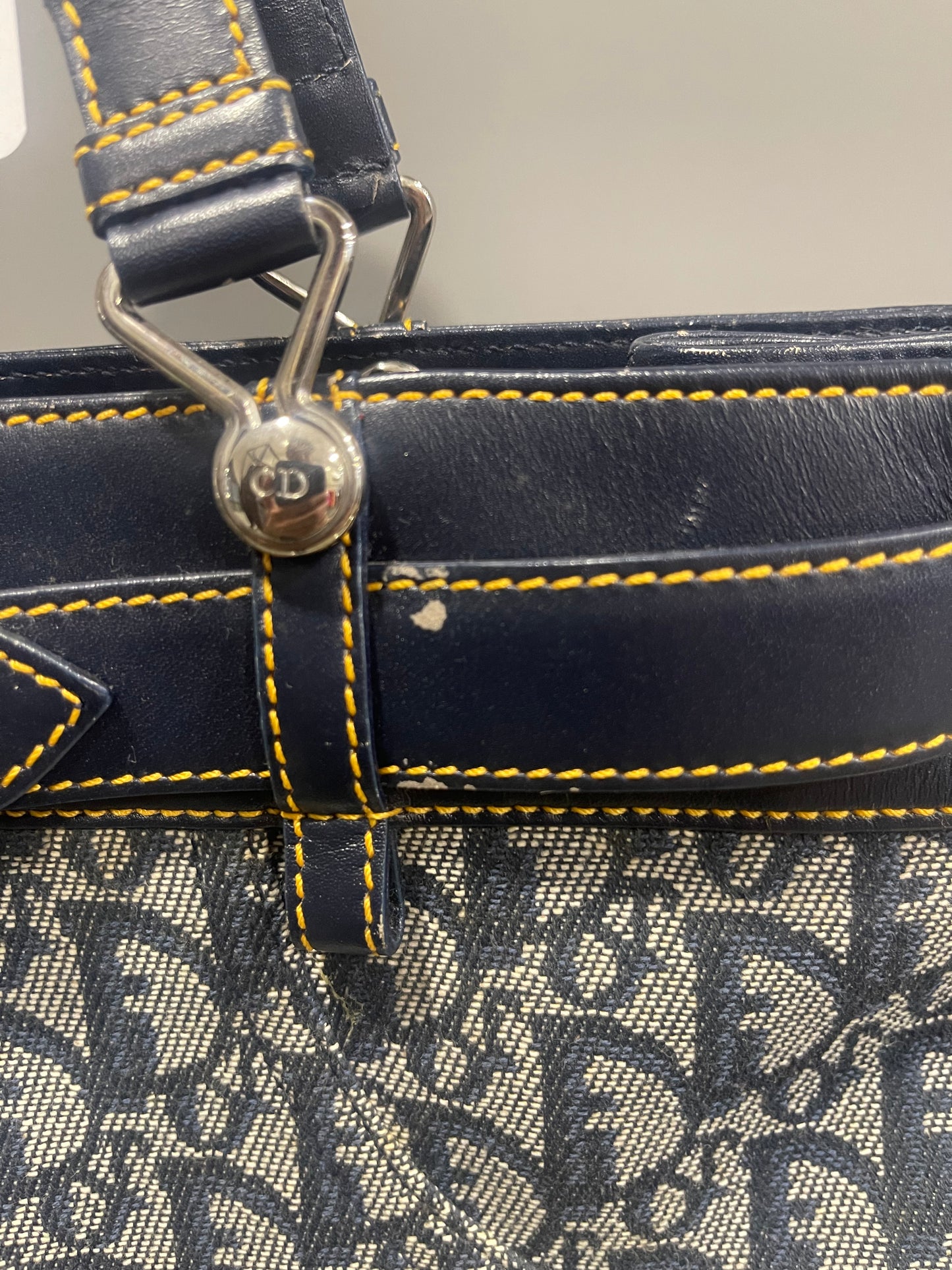 Vintage 2001 John Galliano Dior Navy Canvas Trotter
