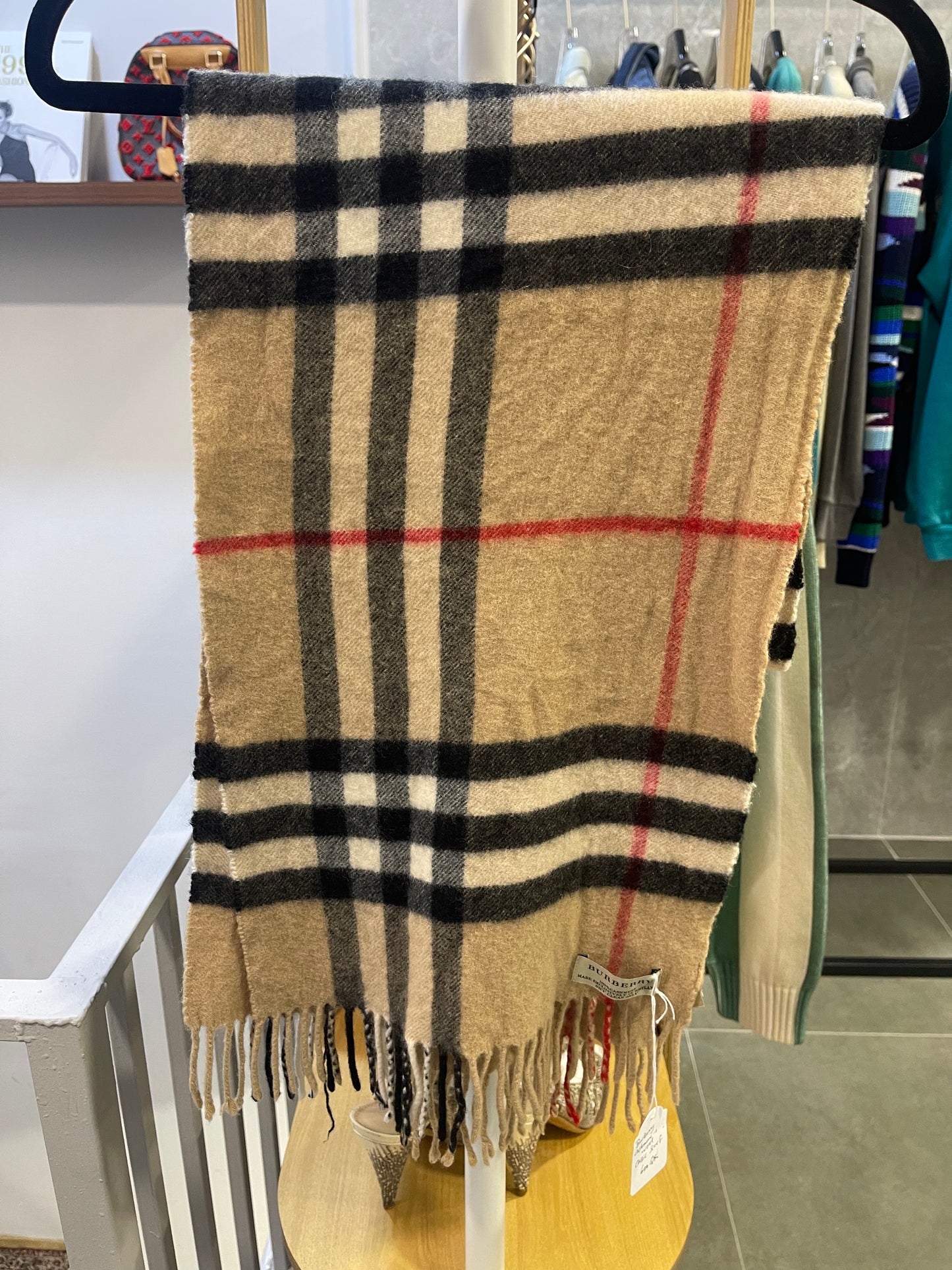 Burberry Nova Check 100% Cashmere Scarf in Classic Colors