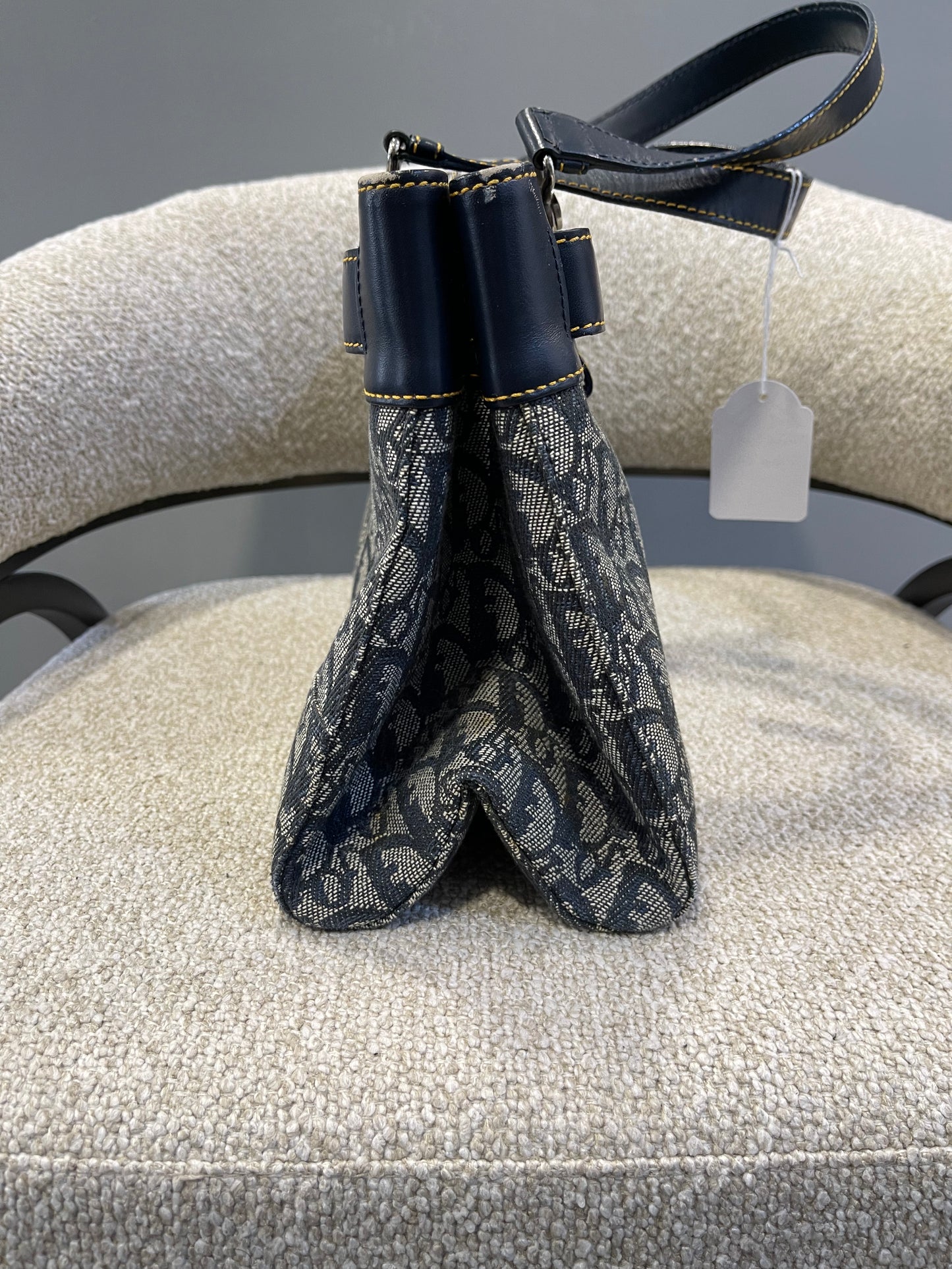 Vintage 2001 John Galliano Dior Navy Canvas Trotter