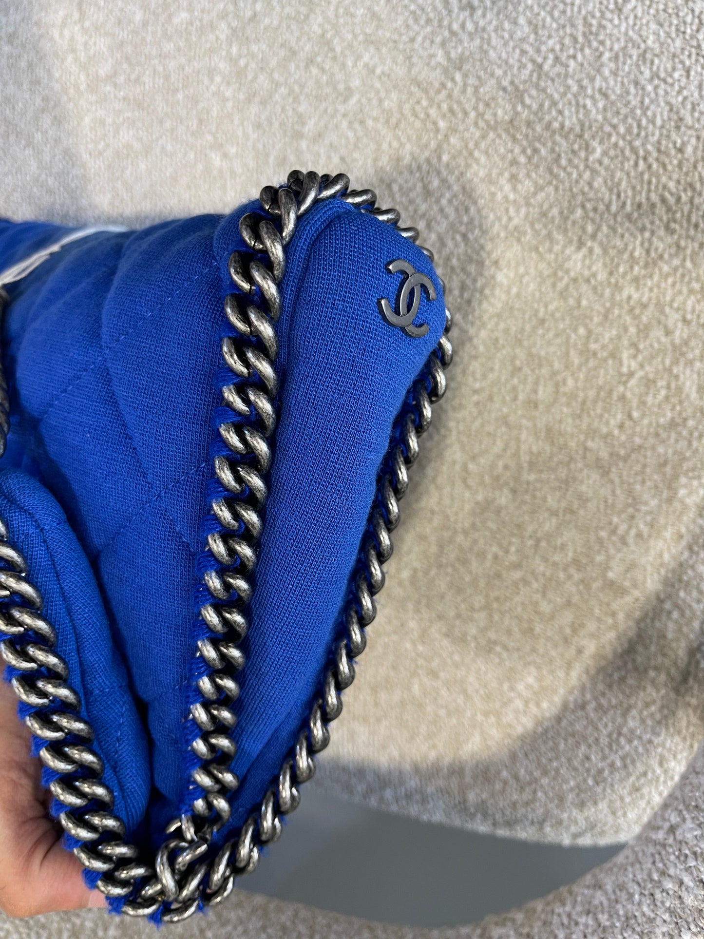 Chanel Pre Collection Spring 2013 Blue Cotton Bag