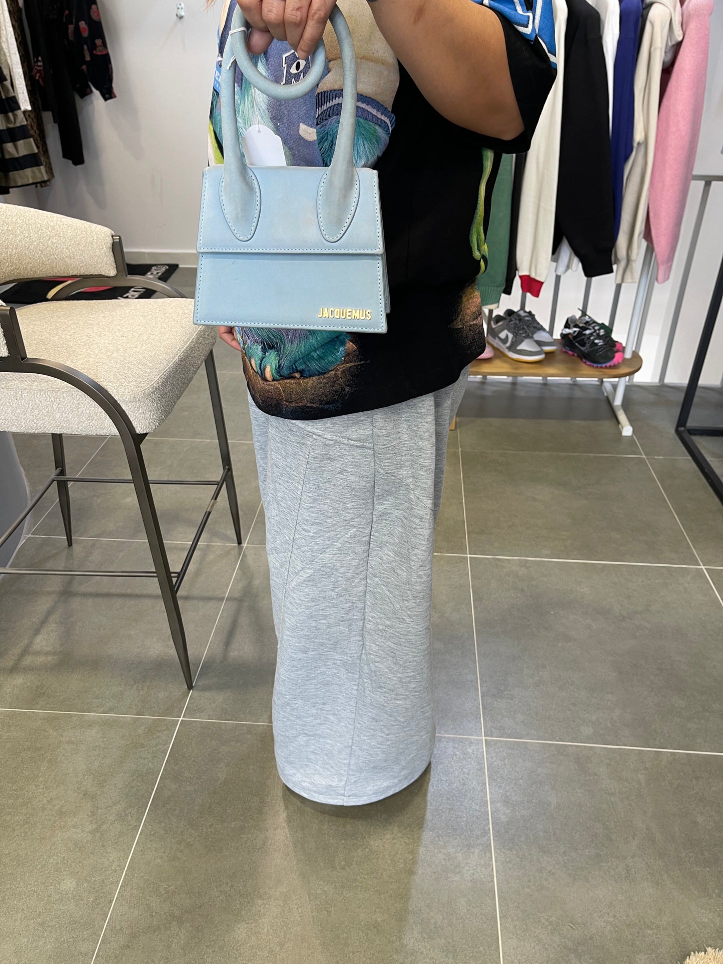 Jacquemus baby blue small bag (no strap)