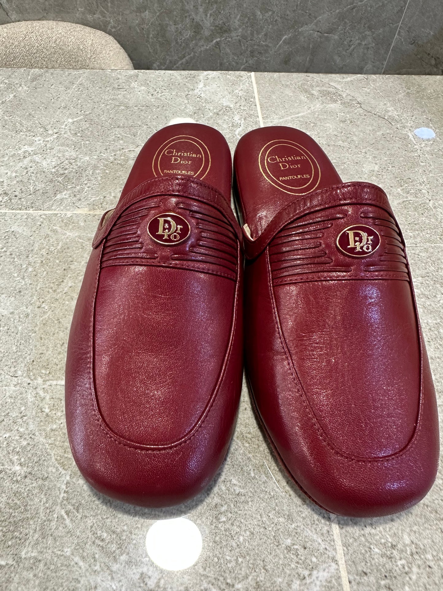 Vintage 80's Dior In home slippers