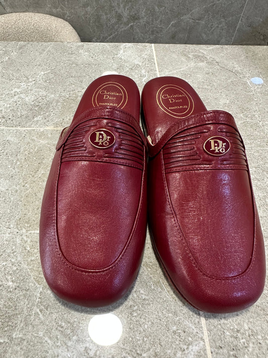 Vintage 80's Dior In home slippers
