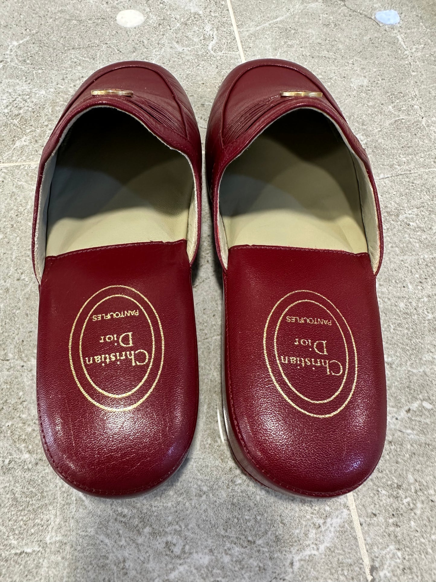 Vintage 80's Dior In home slippers