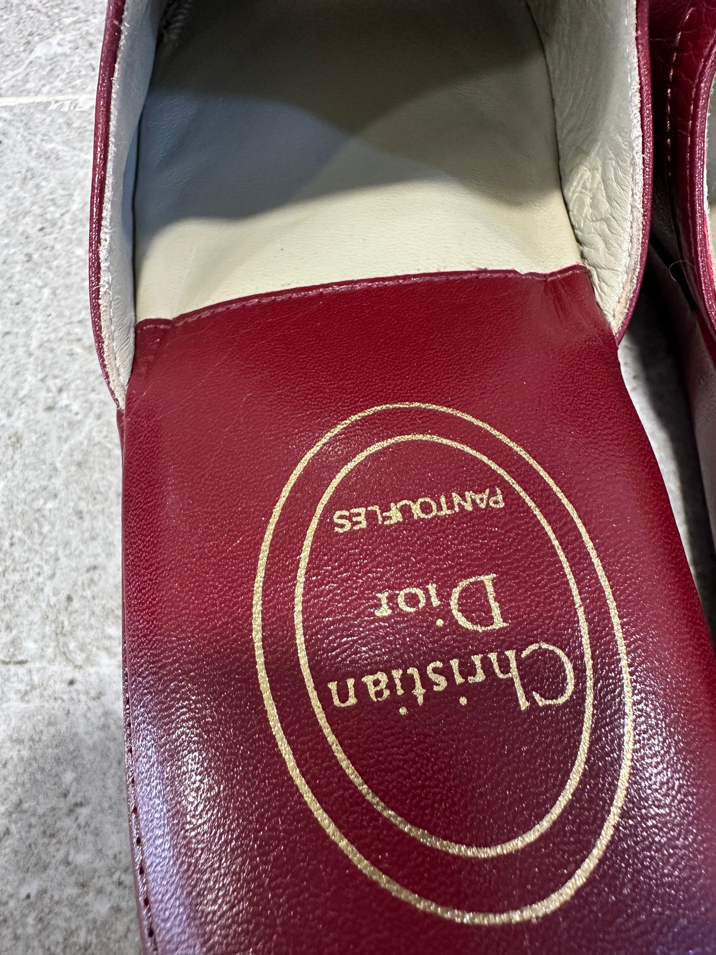 Vintage 80's Dior In home slippers