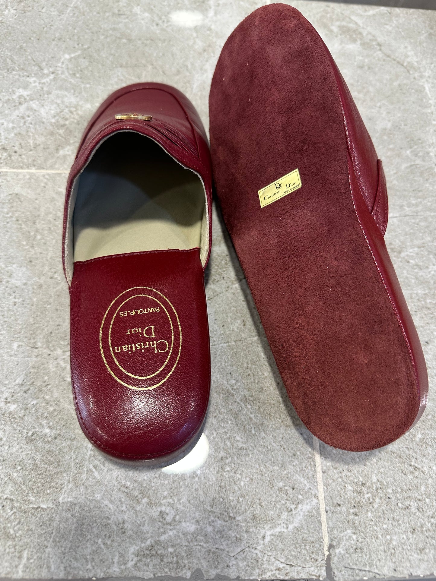 Vintage 80's Dior In home slippers