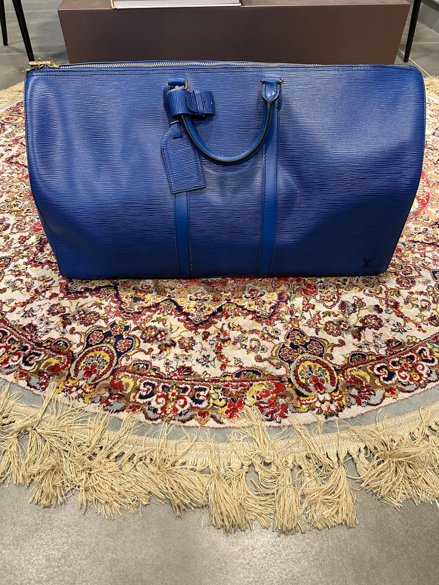 Vintage 1990 LV Keepall in Epic Leather Blue size 55 (not strap version)