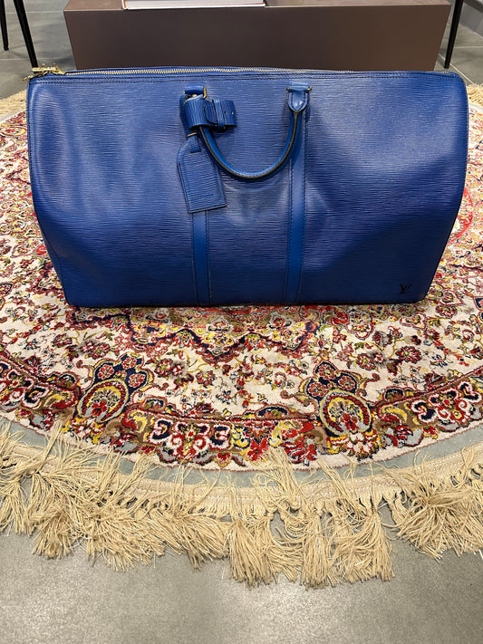 Vintage 1990 LV Keepall in Epic Leather Blue size 55 (not strap version)