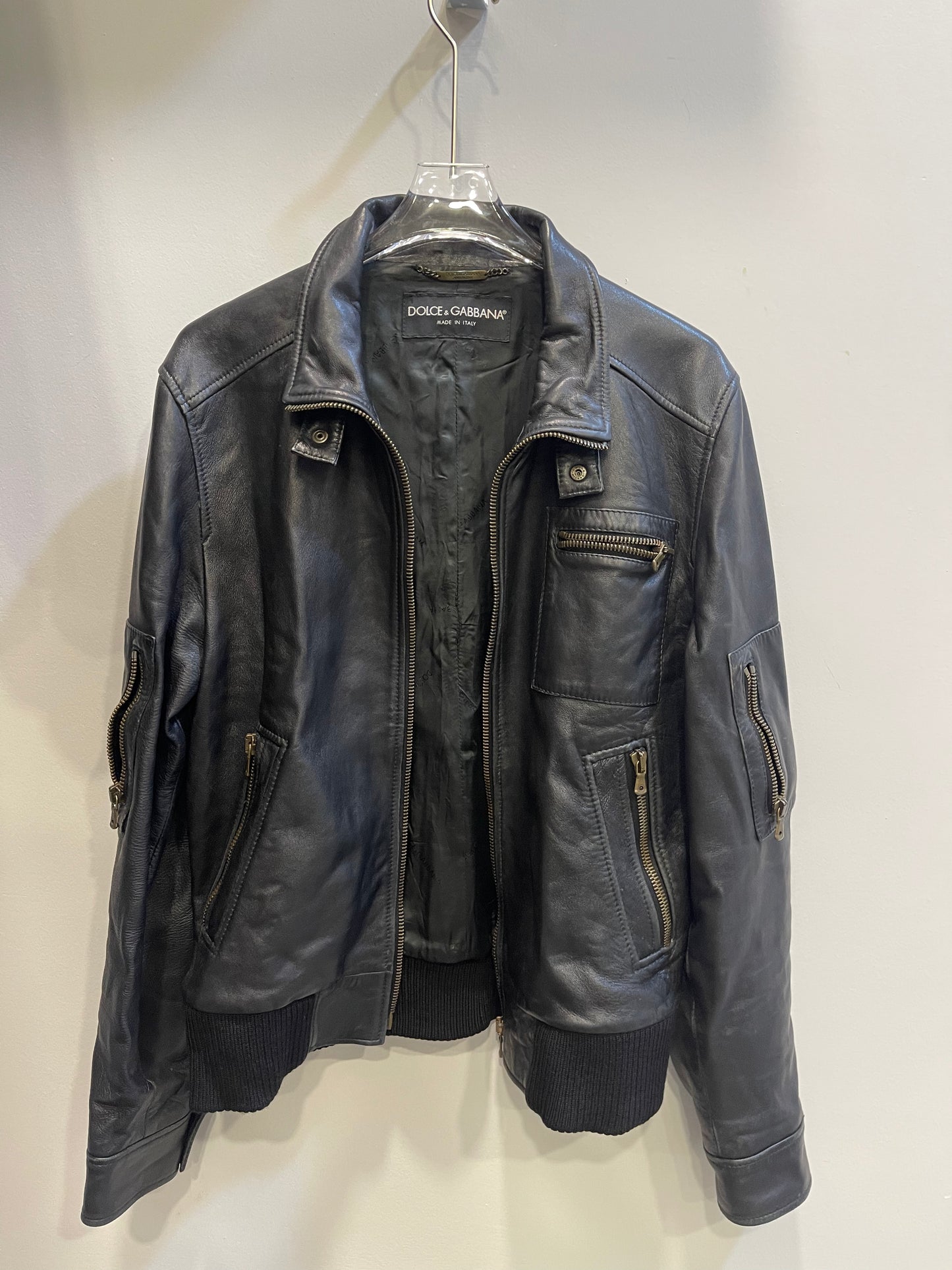 Vintage early/mid 2000's Dolce and Gabbanna Astro Moto Jacket