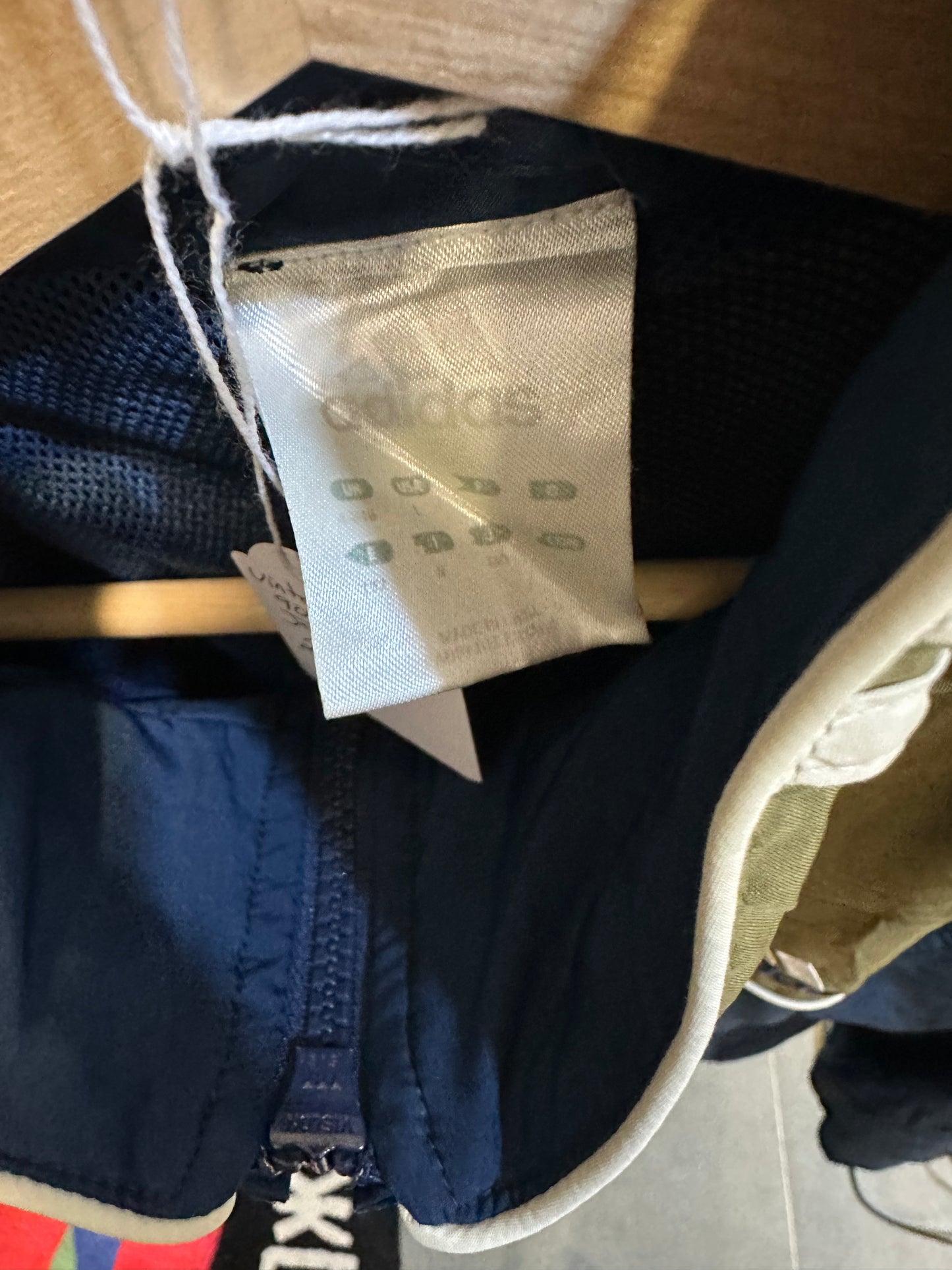 Vintage early 2000's Green & Navy Adidas Windbreaker