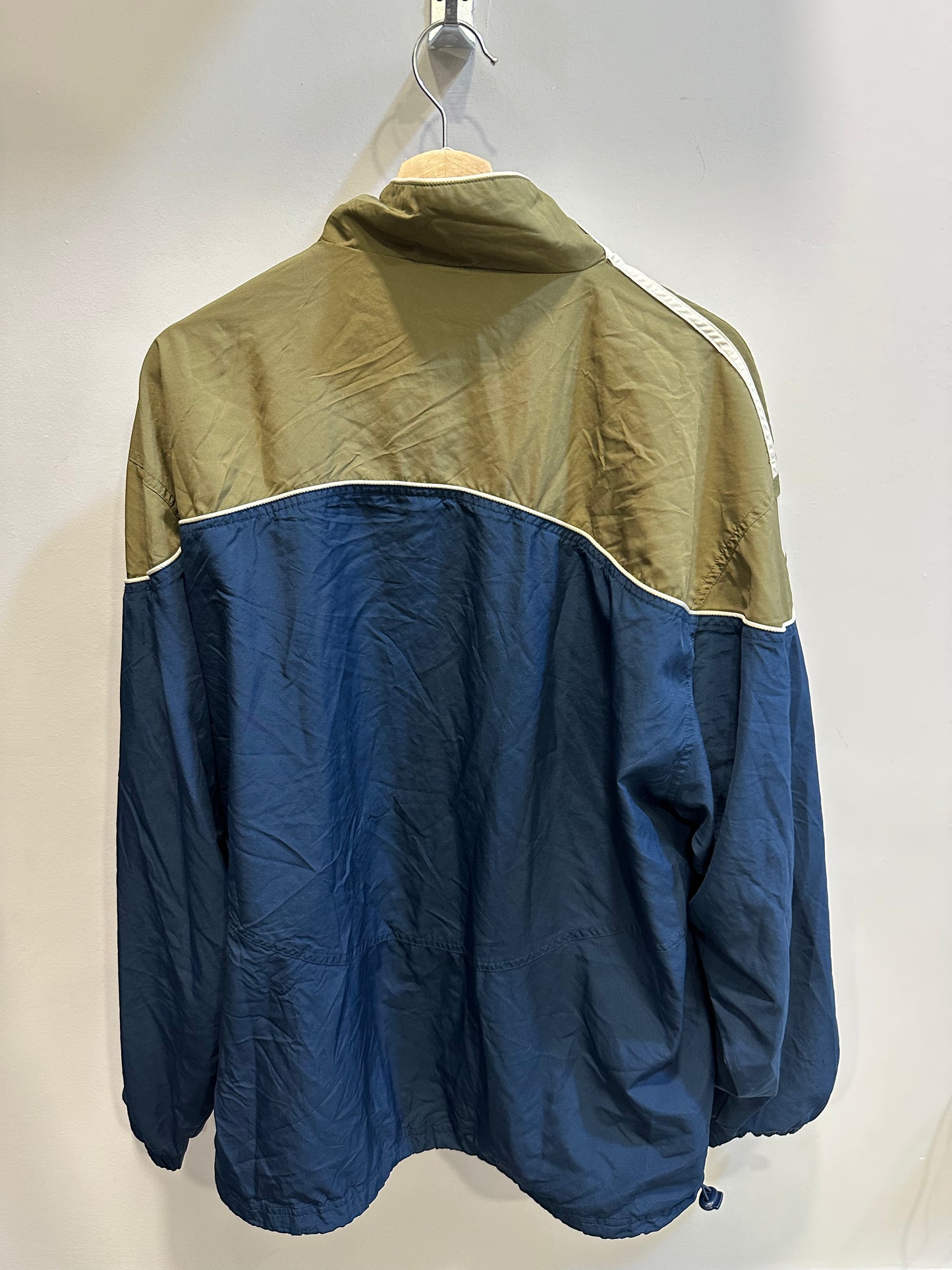 Vintage early 2000's Green & Navy Adidas Windbreaker