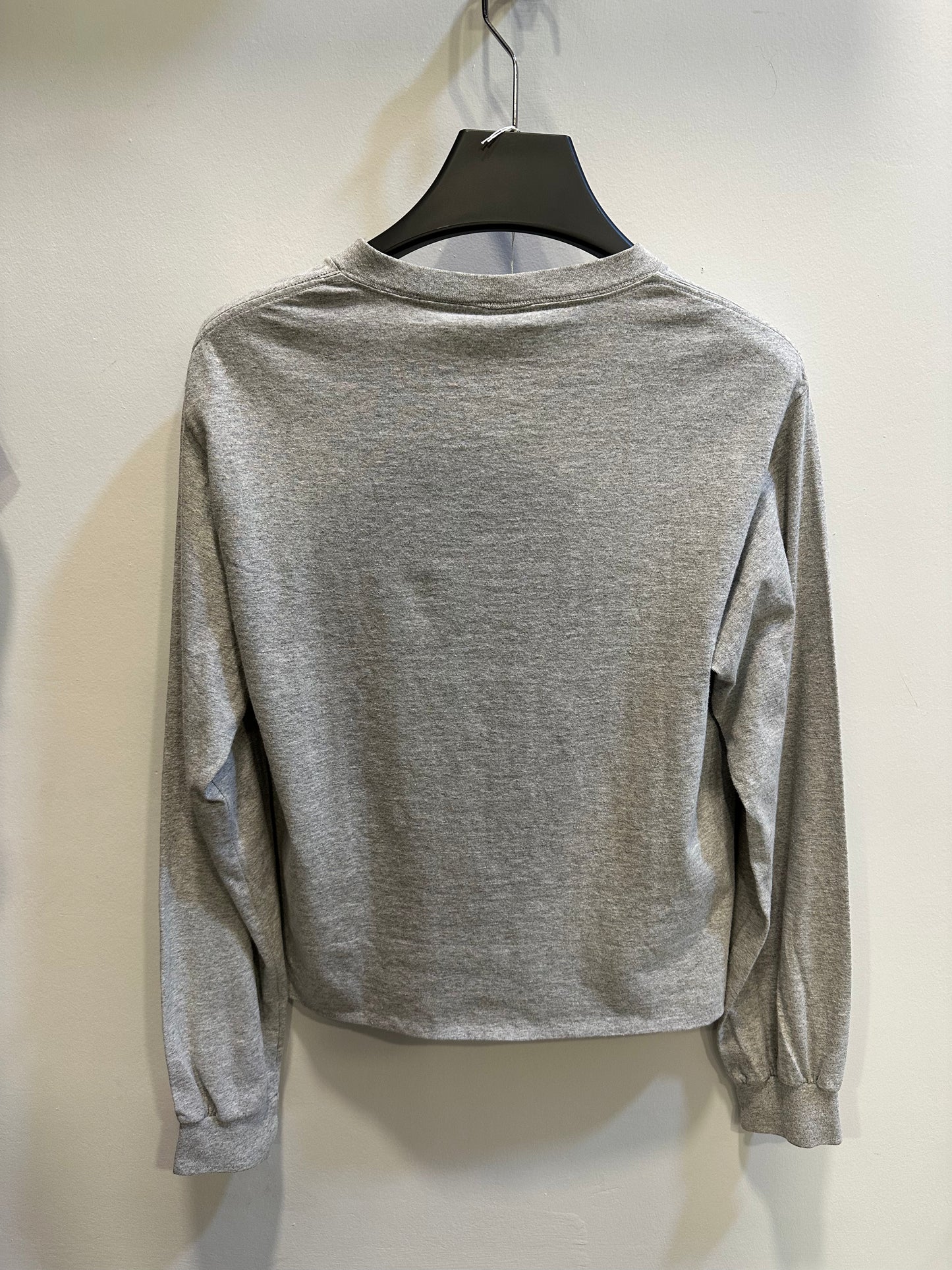 Vintage early 2000's Center Swoosh Nike Grey Long Sleeve Tee