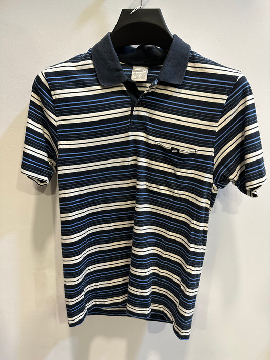 Vintage 90's Nike Stripped Polo Shirt