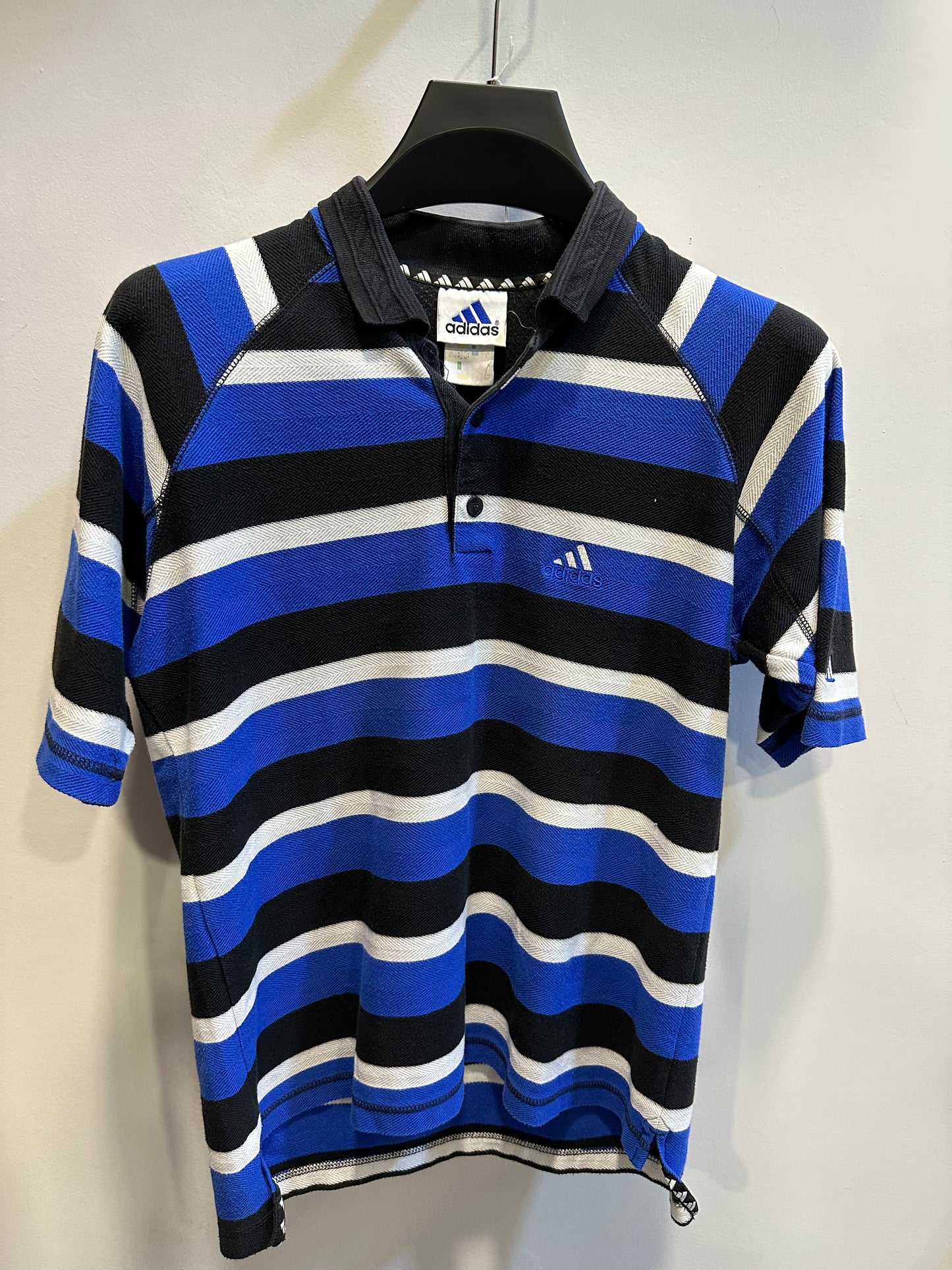 Vintage 2000's Adidas Stripped Polo Shirt