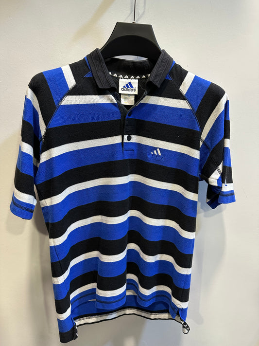 Vintage 2000's Adidas Stripped Polo Shirt