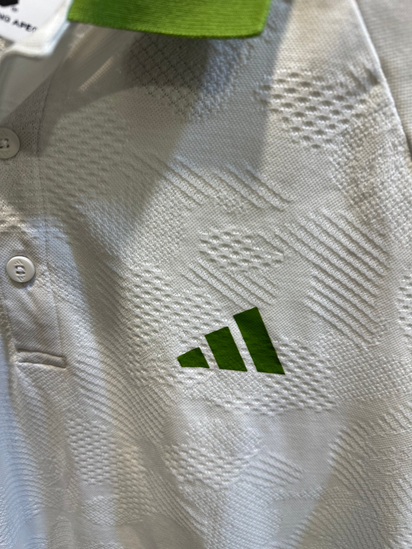 Babe x Adidas Green collared t-shirt