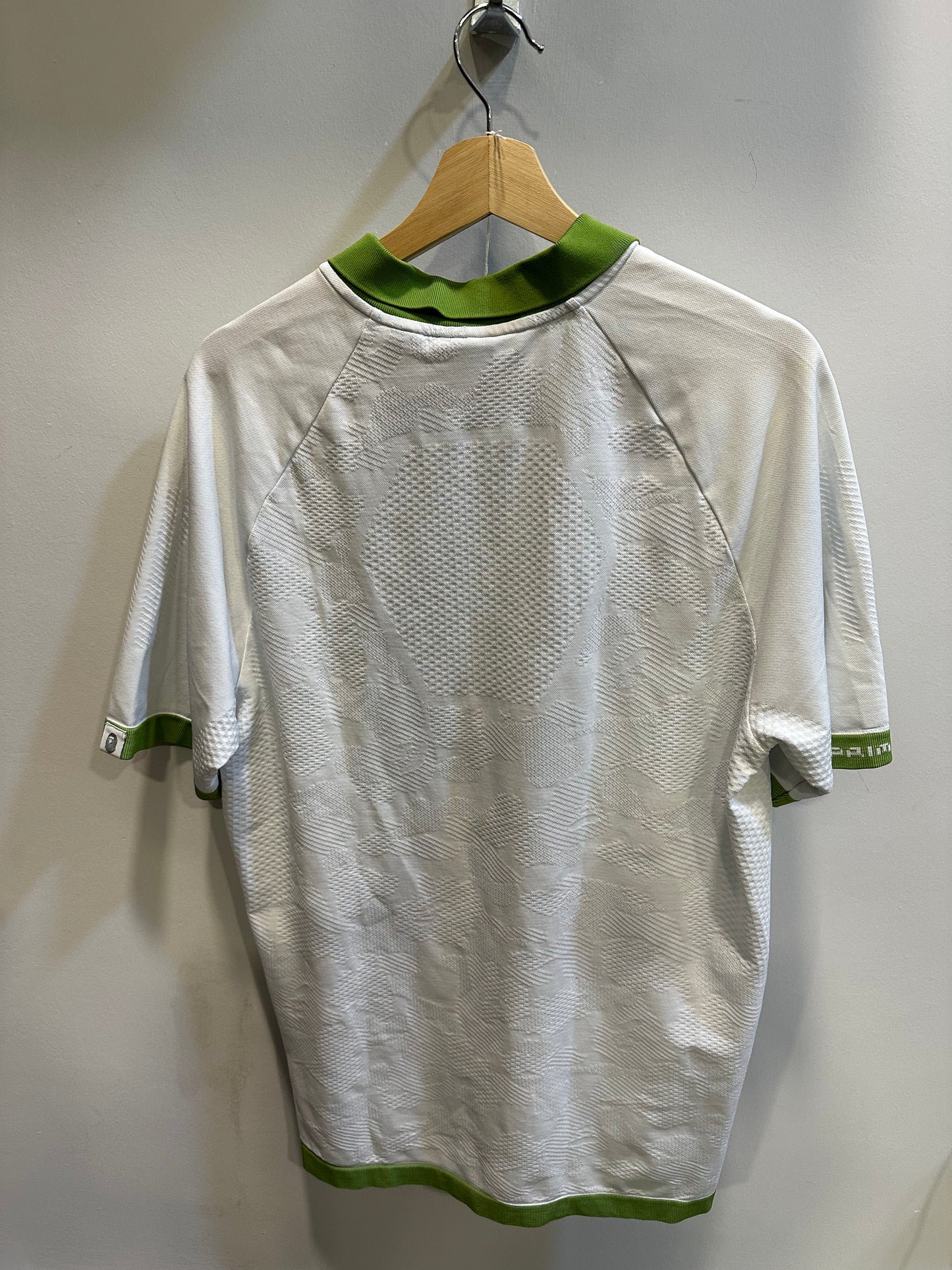 Babe x Adidas Green collared t-shirt