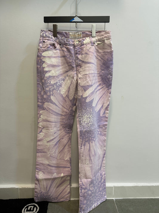 Vintage F/W 1999 Roberto Cavalli Floral Print Jeans