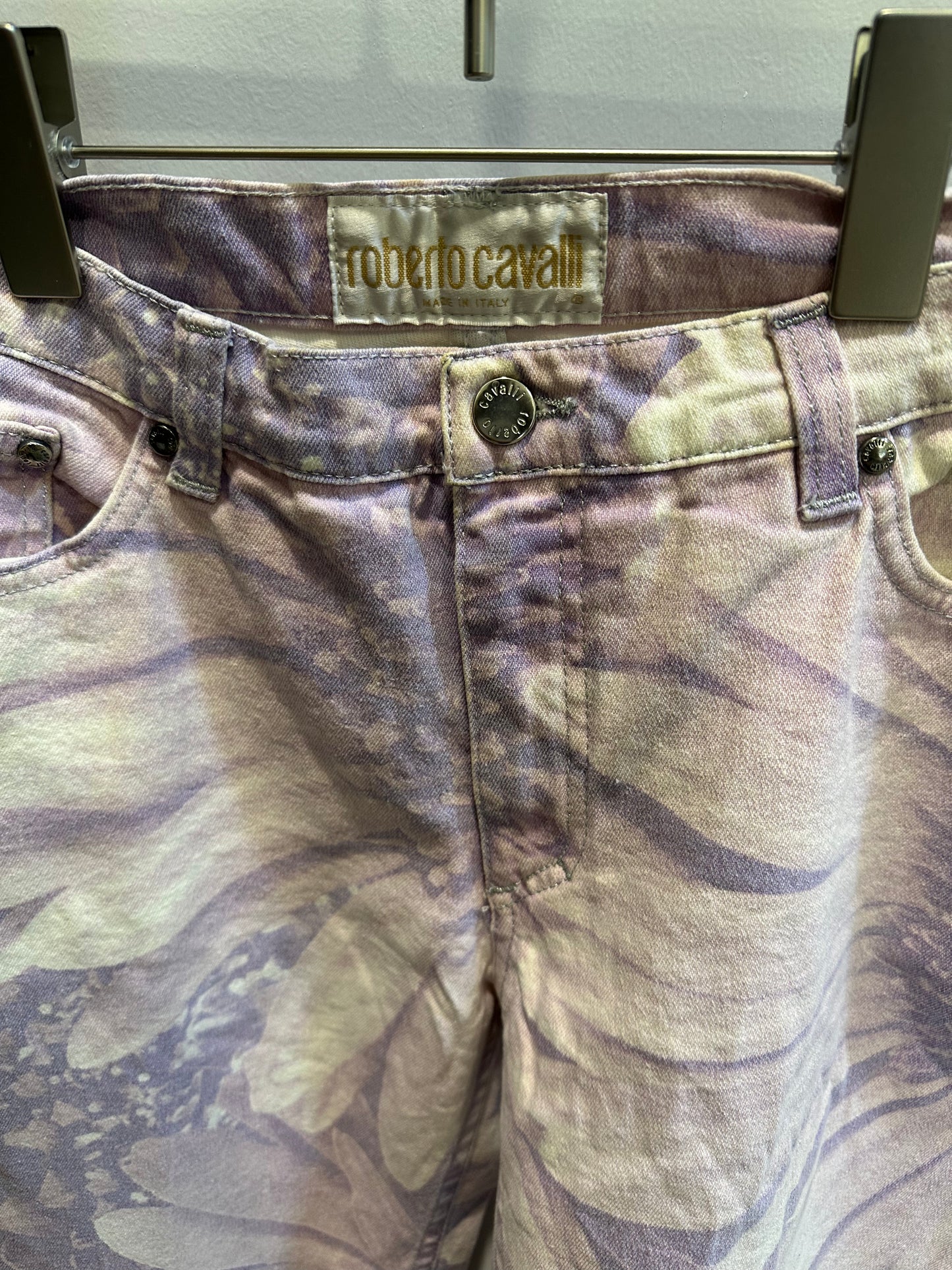Vintage F/W 1999 Roberto Cavalli Floral Print Jeans