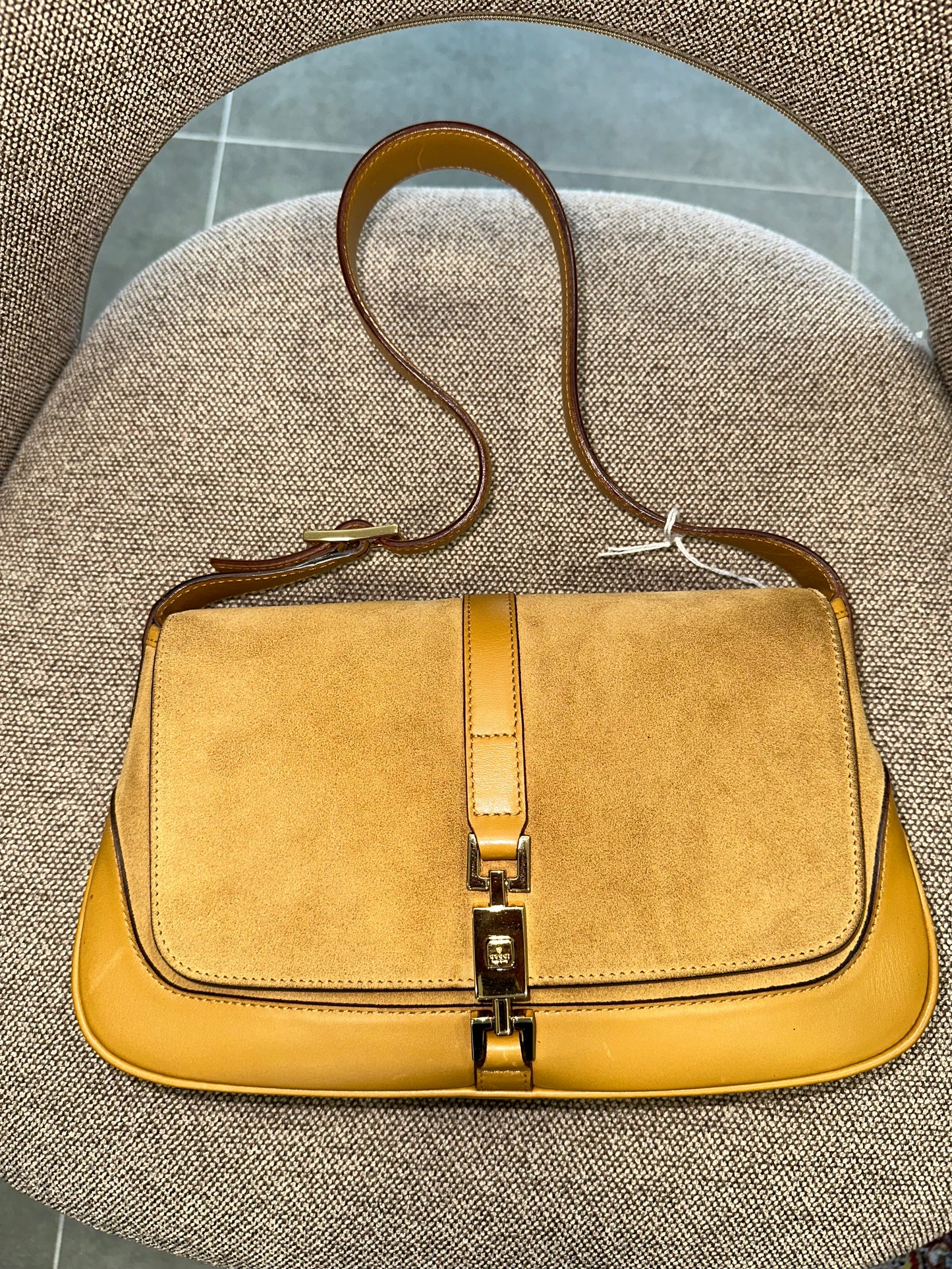 Vintage Suede Gucci Jackie Bag (Tom Ford Era)
