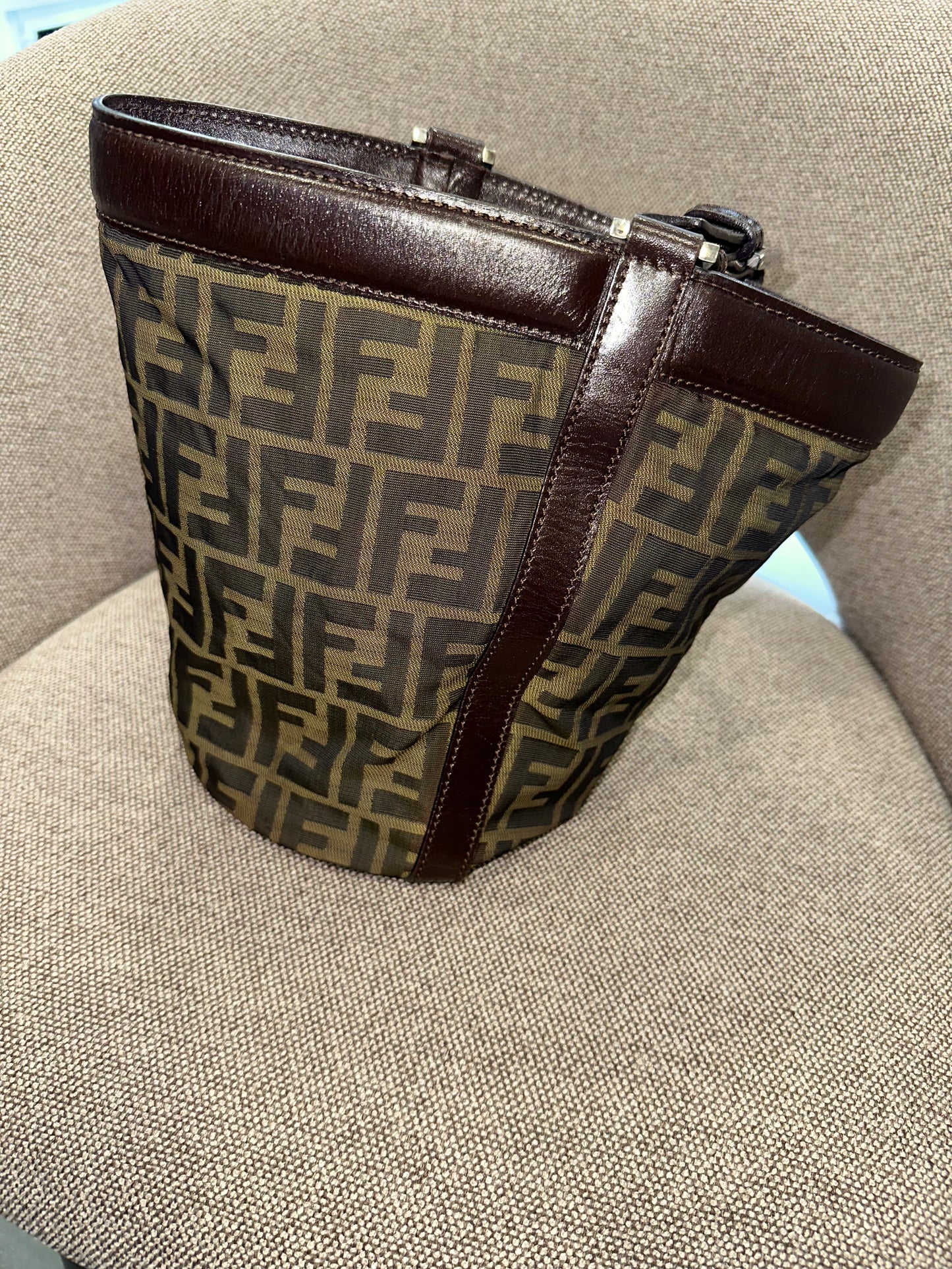 Vintage 90's Zucca Fendi Bucket Bag small