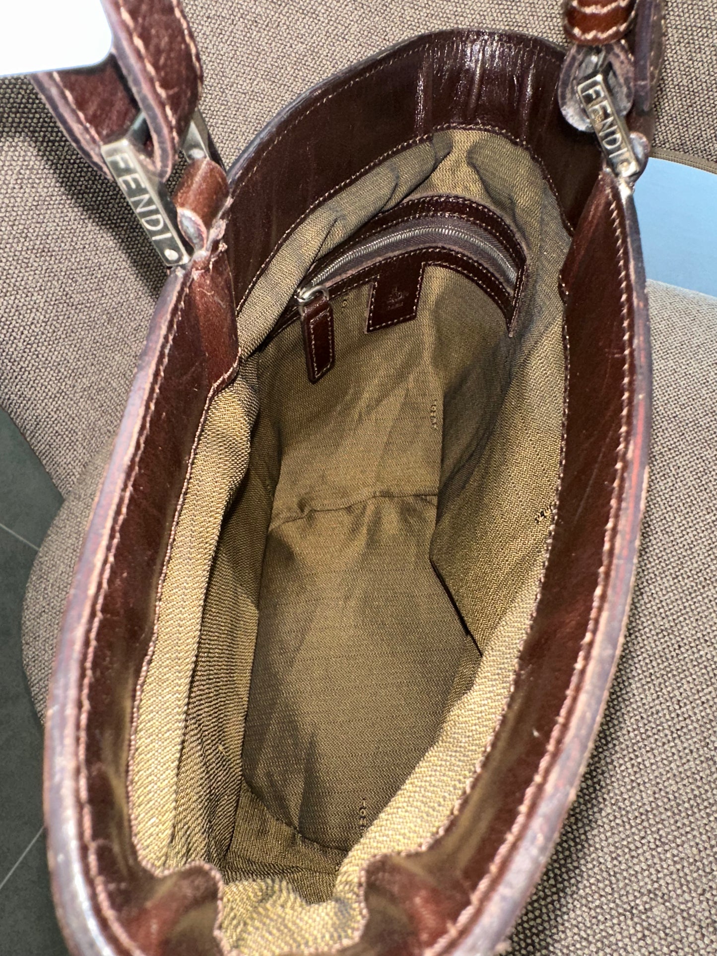 Vintage 90's Zucca Fendi Bucket Bag small