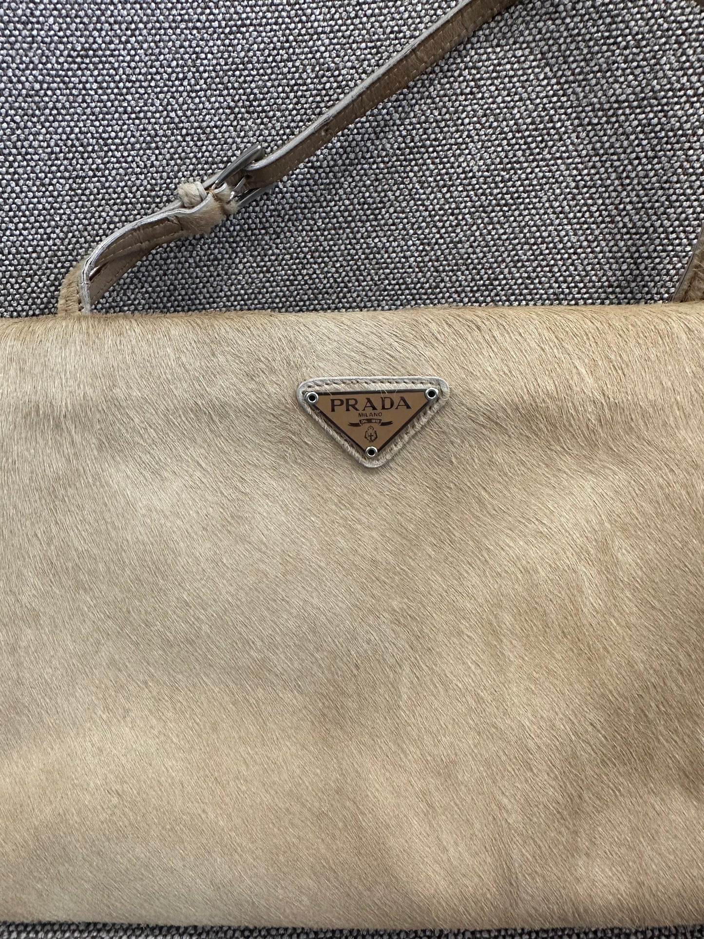 Vintage early 2000's Prada Pony Hair Kisslock Bag