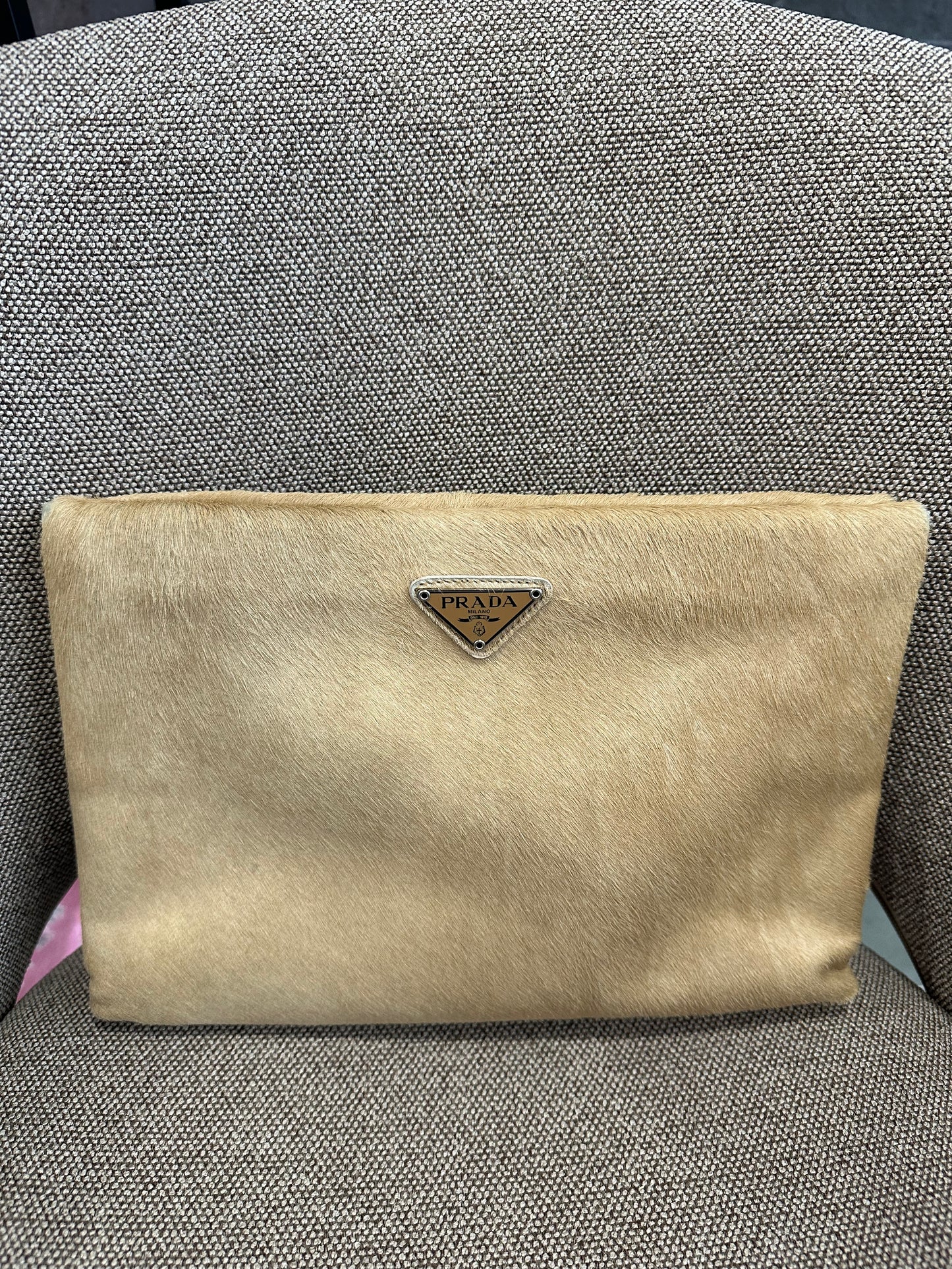 Vintage early 2000's Prada Pony Hair Kisslock Bag