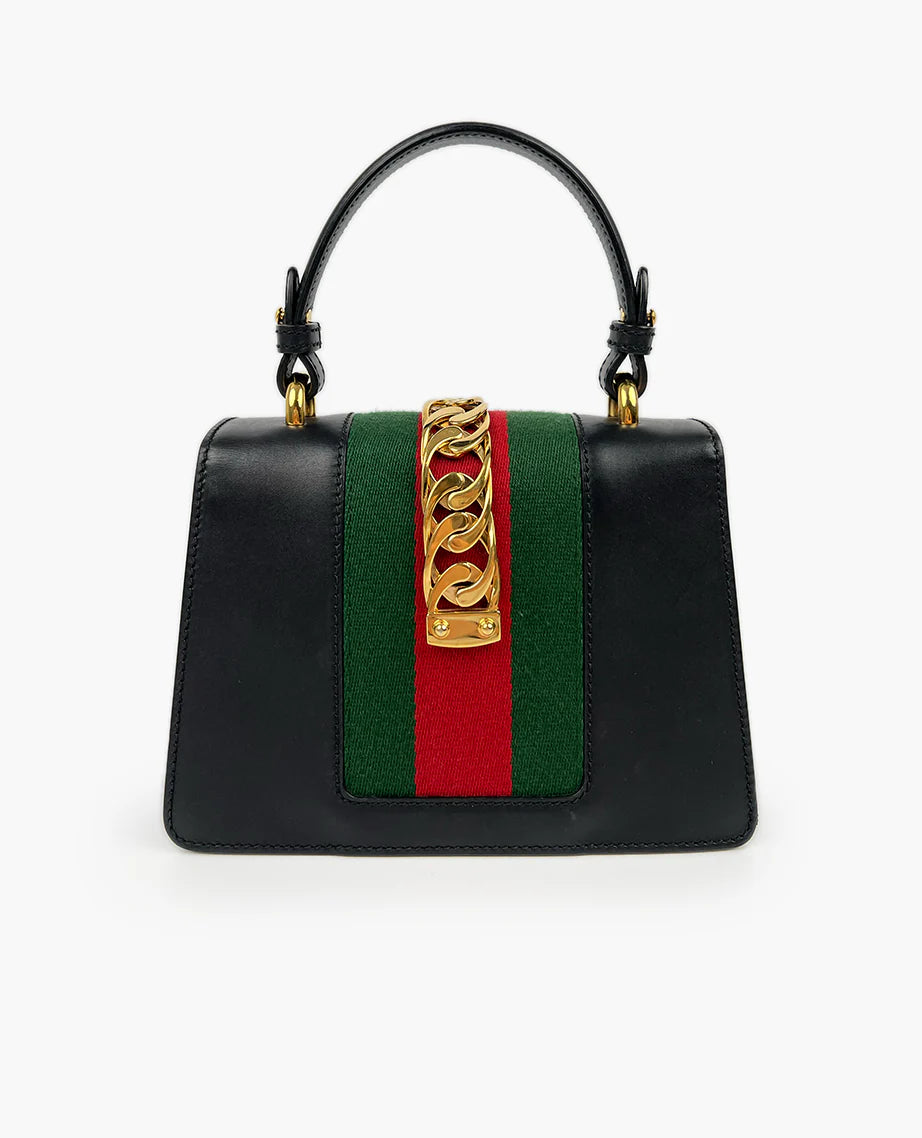Gucci Sylvie Top Handle Bag Small with strap