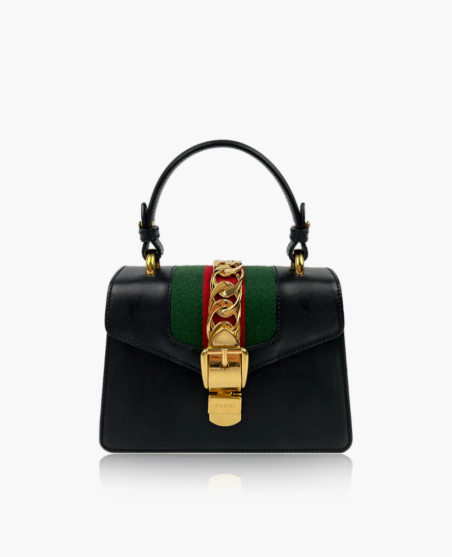 Gucci Sylvie Top Handle Bag Small with strap